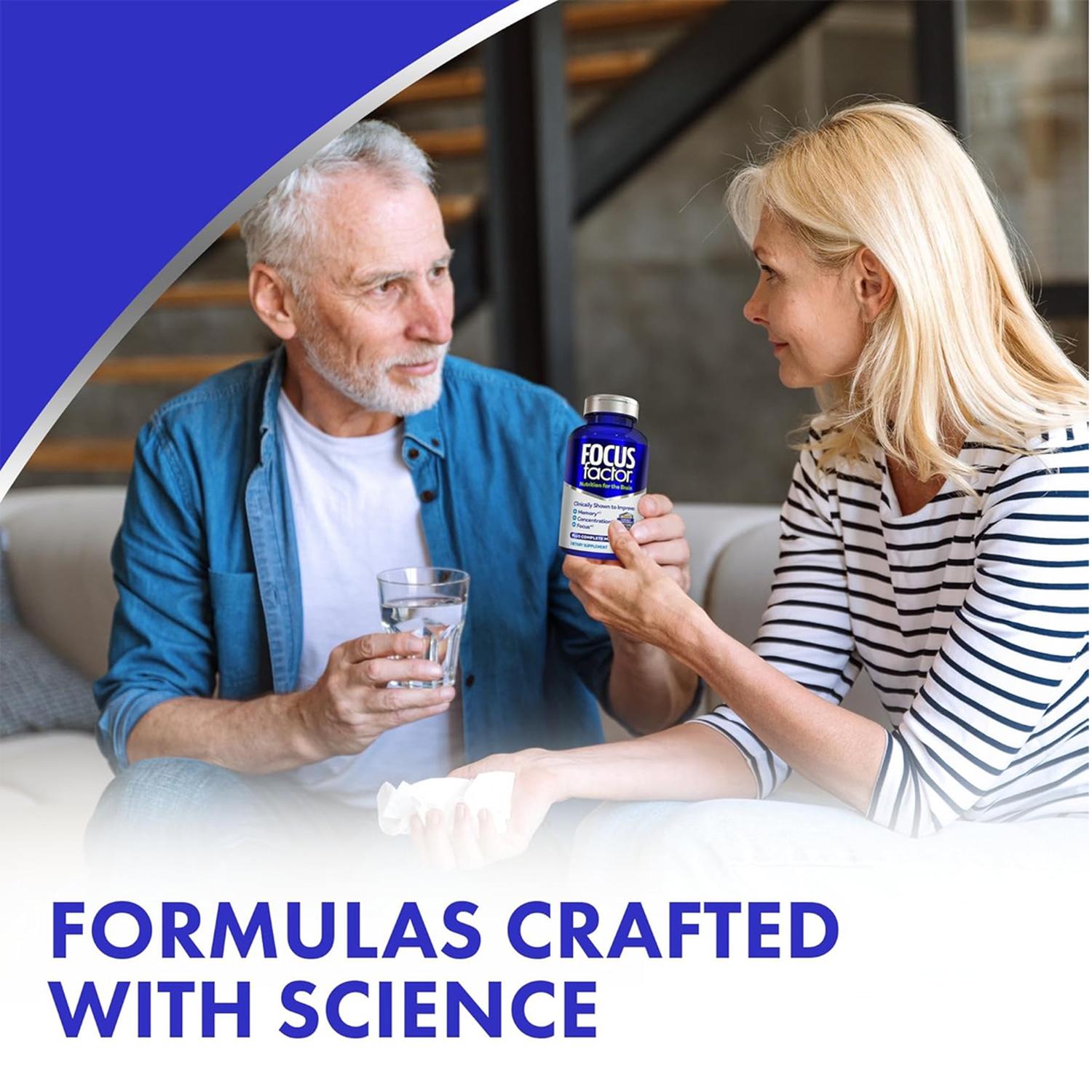 FOCUS FACTOR SUPLEMENTO PARA EL CEREBRO 180 TABLETAS AZUL TAMAÑO TALLA ÚNICA - 2