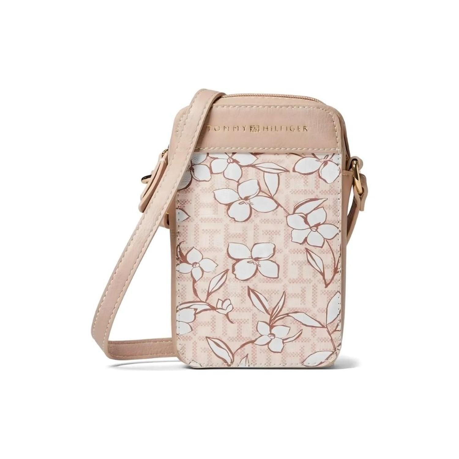 MINI CARTERA CROSSBODY TOMMY HILFIGER PORTA CELULAR - FLORES - 1