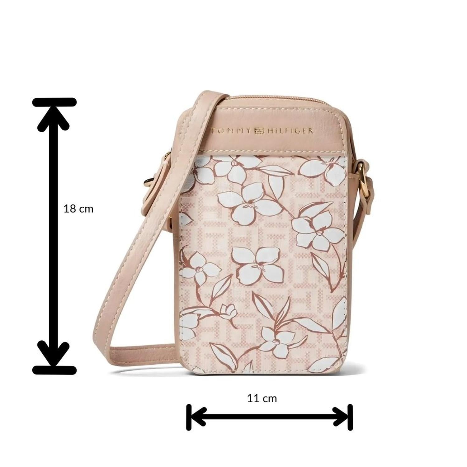 MINI CARTERA CROSSBODY TOMMY HILFIGER PORTA CELULAR - FLORES - 2