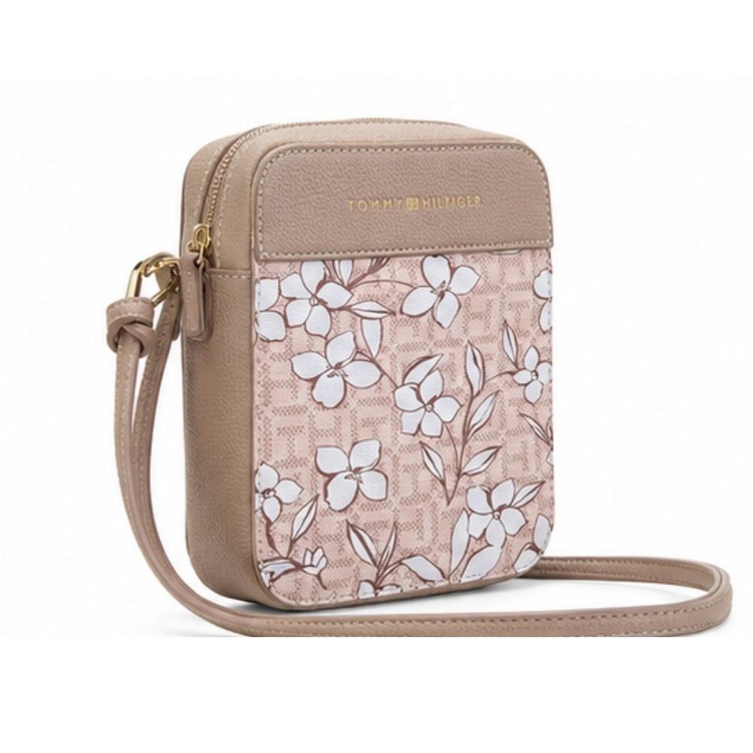 MINI CARTERA CROSSBODY TOMMY HILFIGER PORTA CELULAR - FLORES - 4