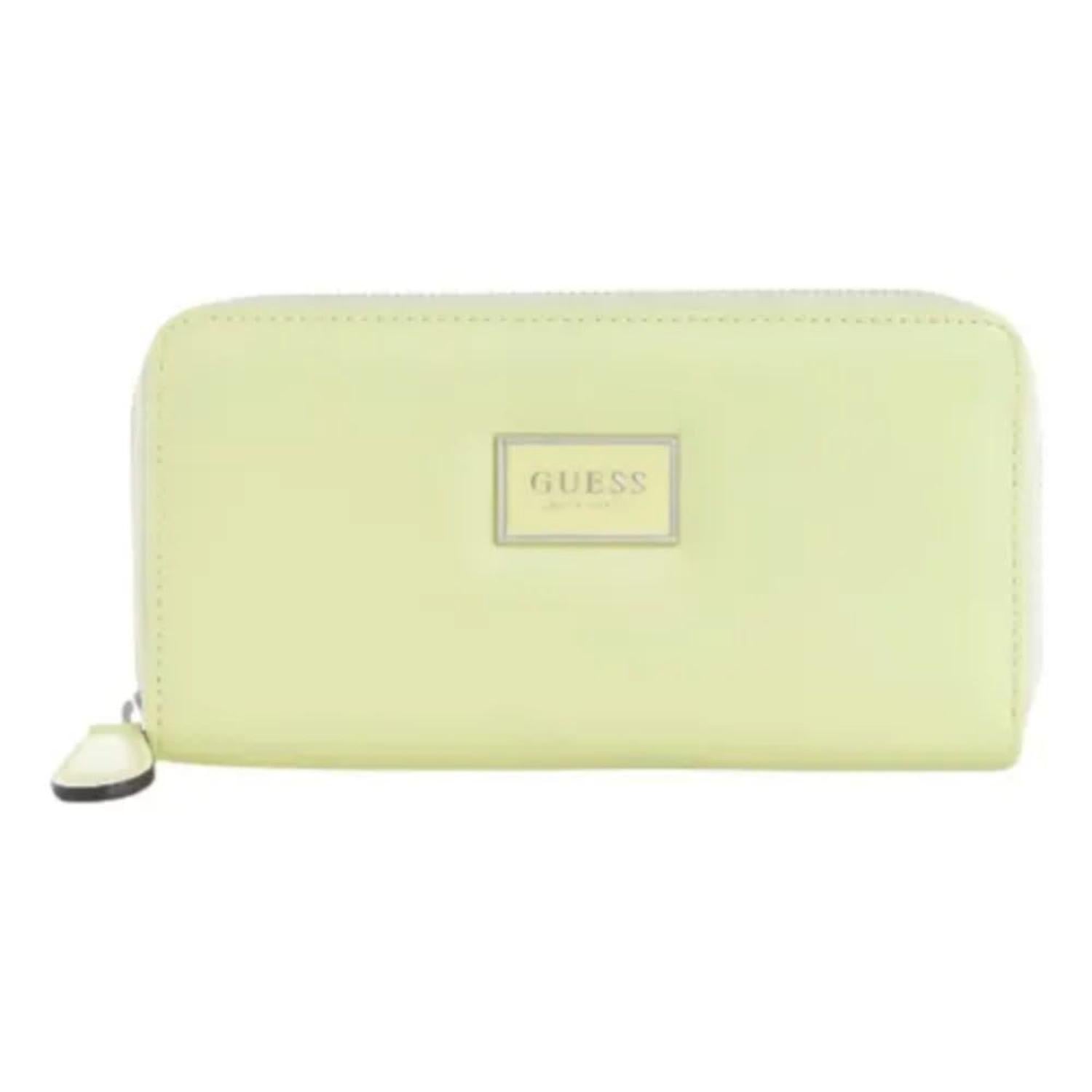 BILLETERA PARA MUJER GUESS ABREE SLG ZIP AROUND - VERDE - 1