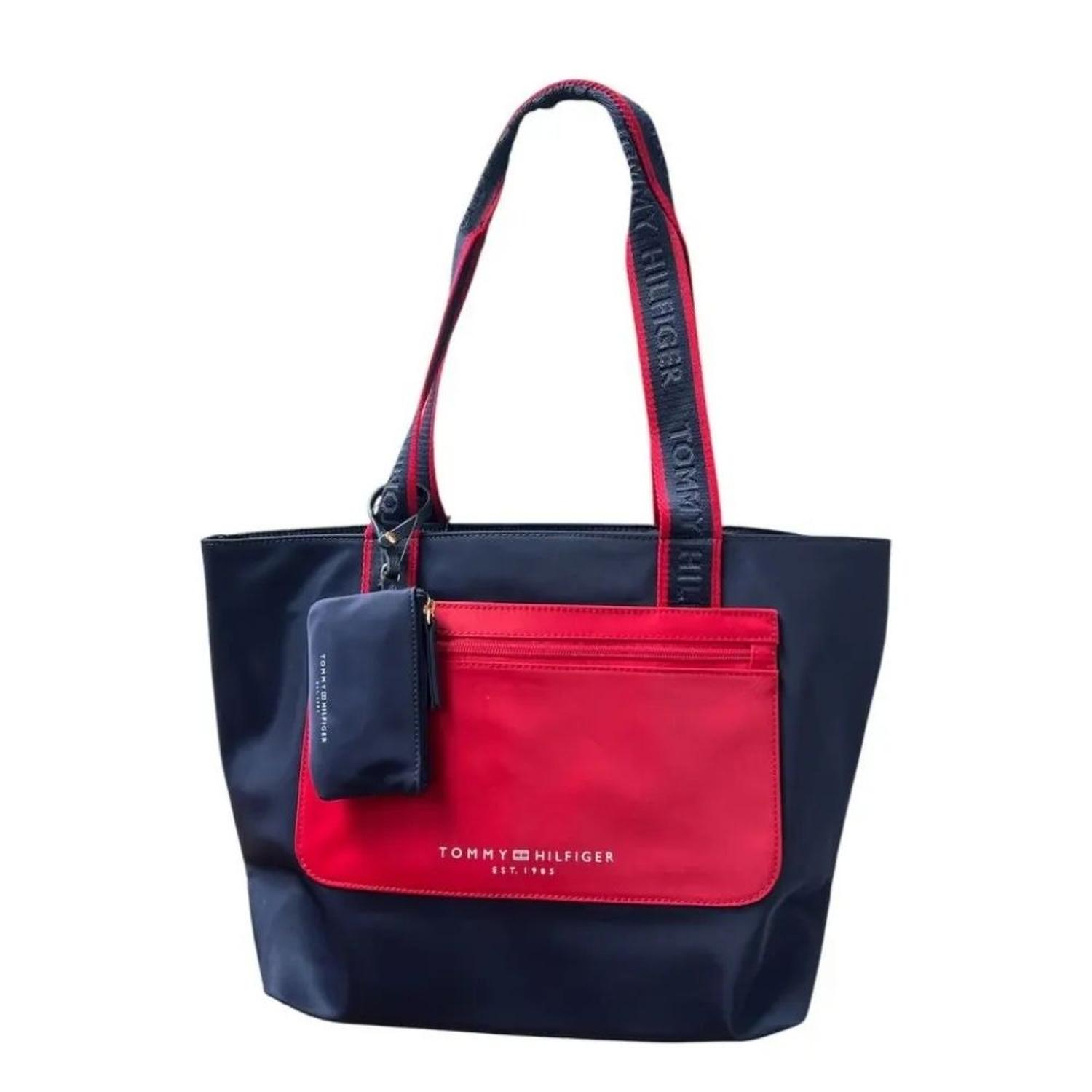 CARTERA TOTE TOMMY HILFIGER COLORBLOCK - AZUL - 1