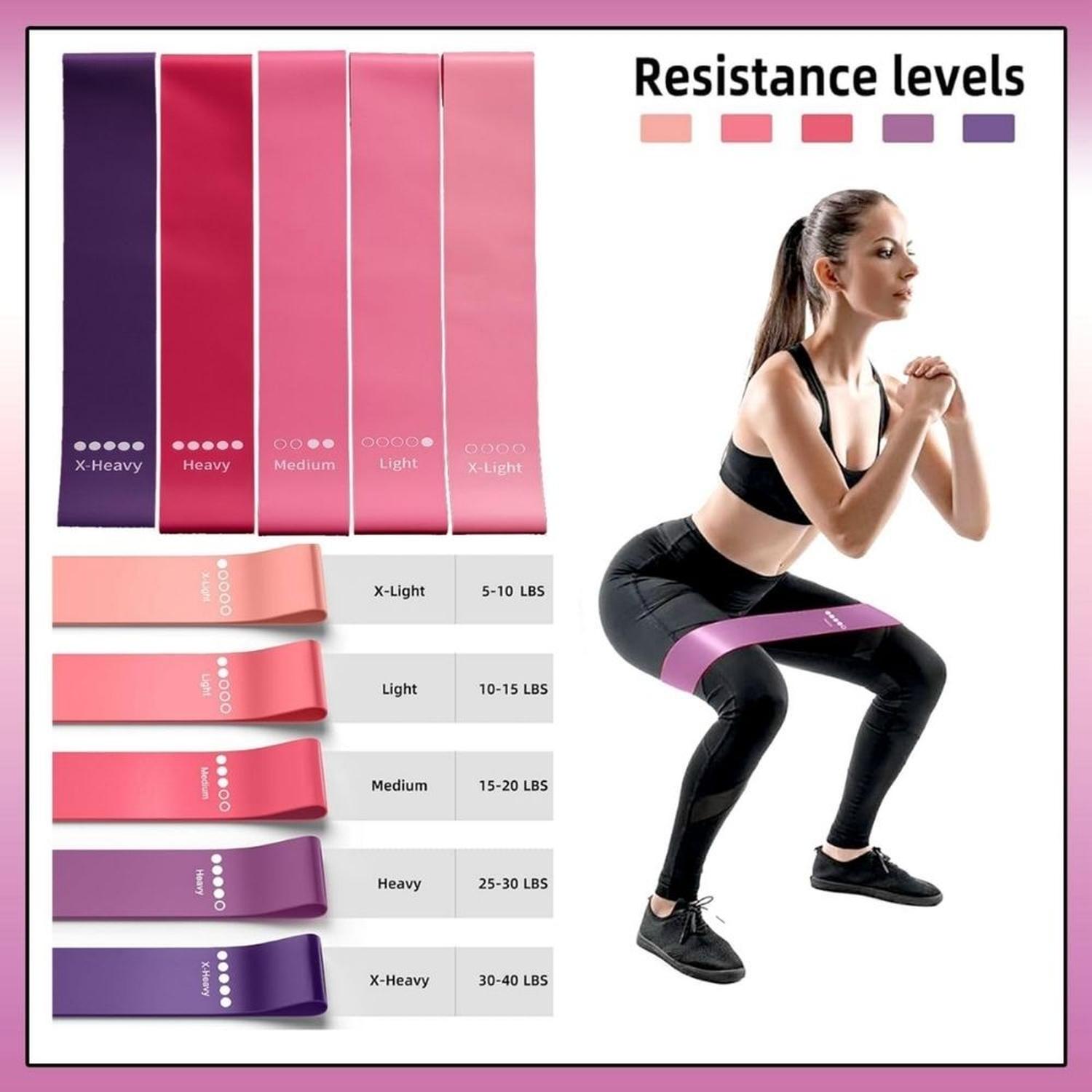KIT DE FITNESS PARA YOGA Y PILATES 18 PIEZAS - ROSA - 5