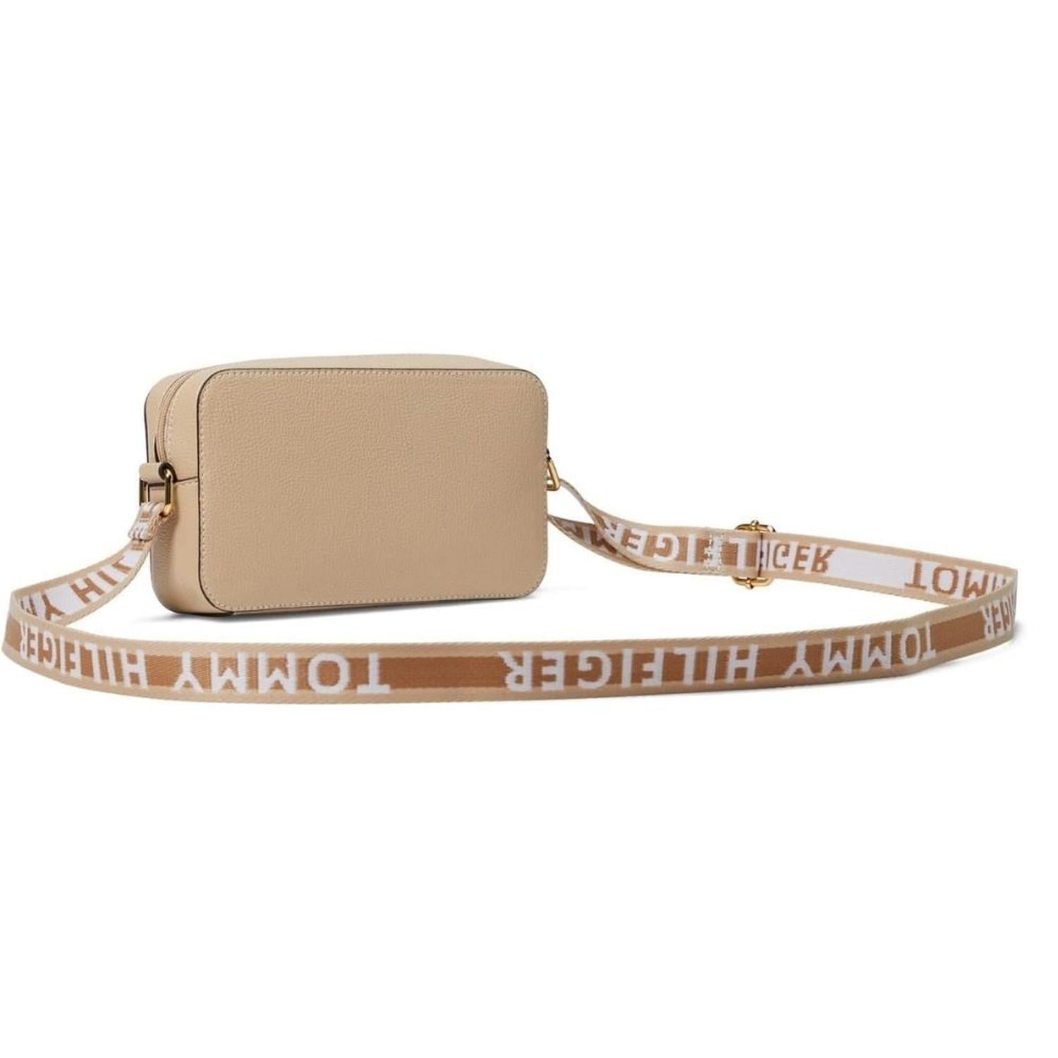 CARTERA CROSSBODY TOMMY HILFIGER GINA II PEBBLE PVC - BEIGE - 3