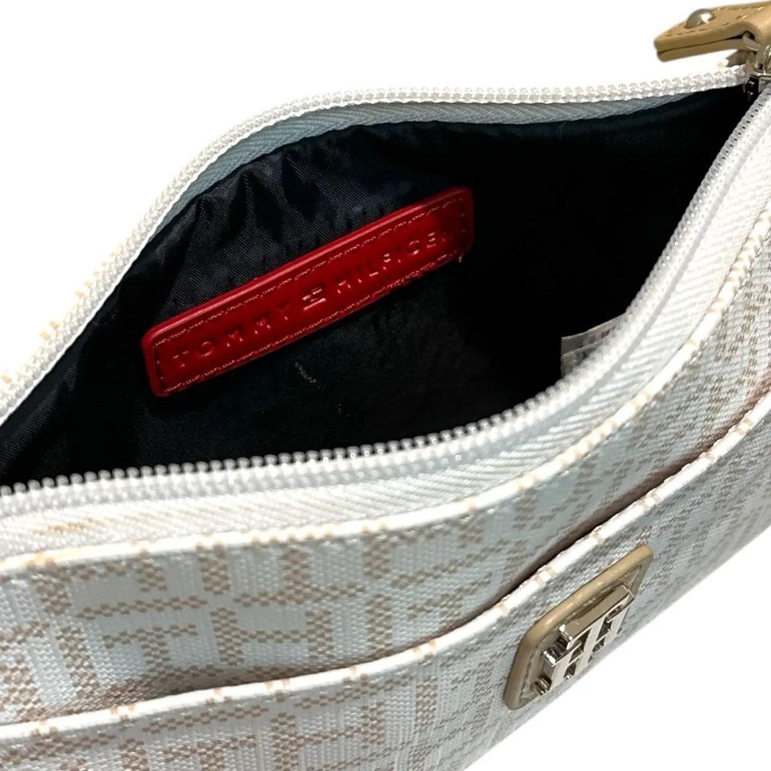 WRISLET O CARTERA DE MANO TOMMY HILFIGER MONOGRAM - BEIGE - 2