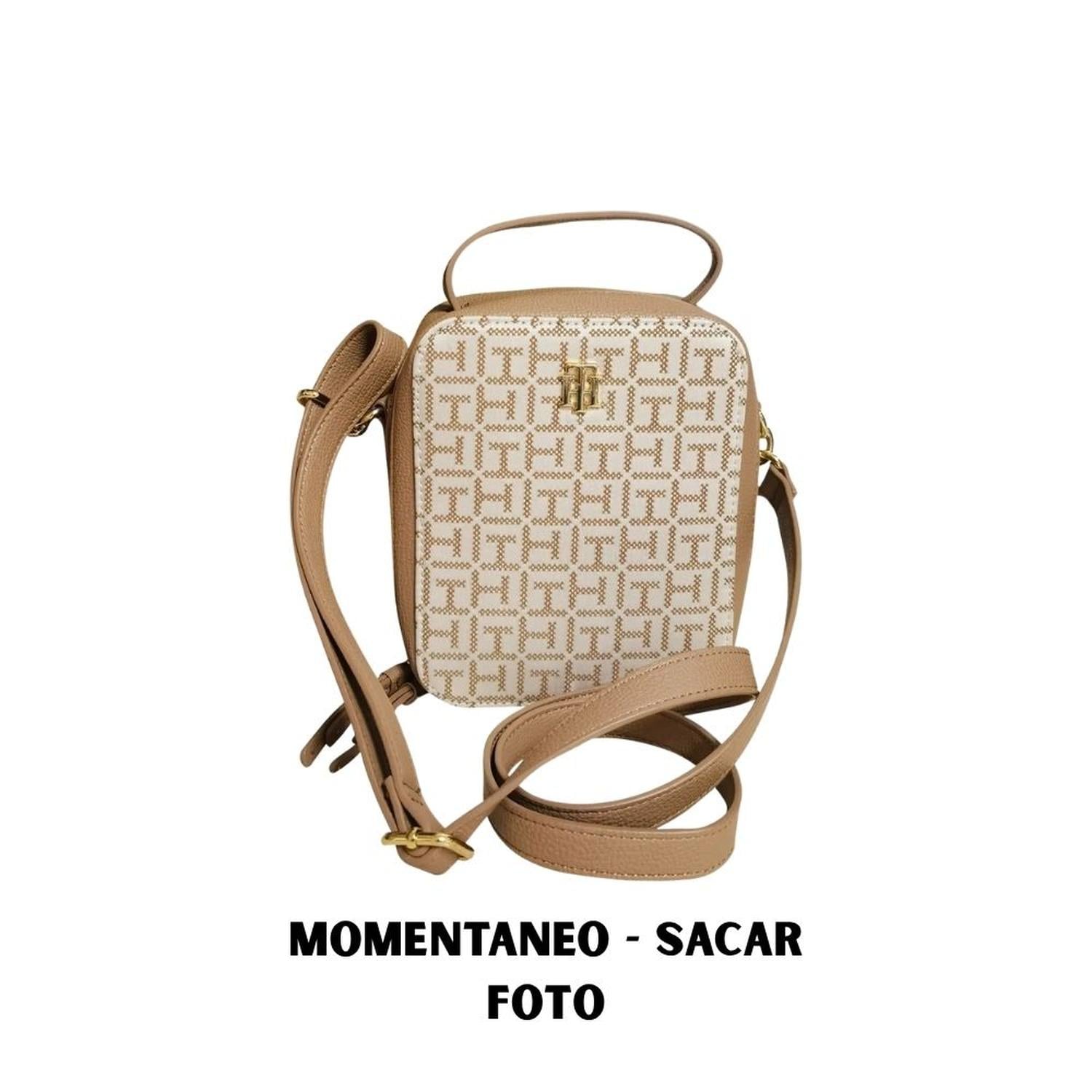 CARTERA CROSSBODY TOMMY HILFIGER SQUARE BOX - BEIGE - 1