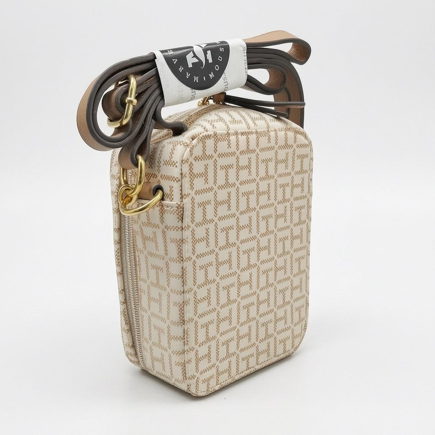 CARTERA CROSSBODY TOMMY HILFIGER SQUARE BOX - BEIGE - 2