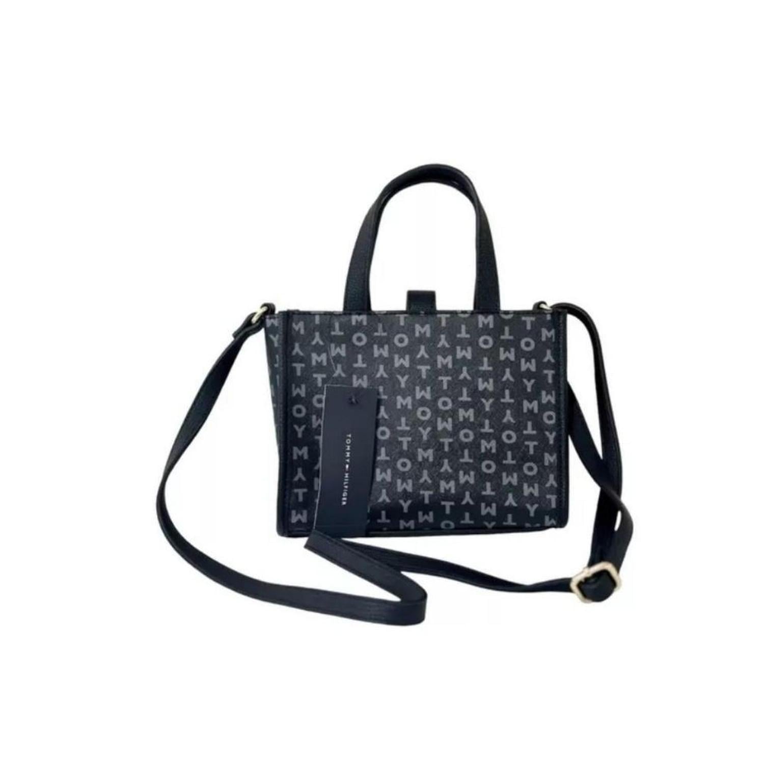 CARTERA MINI TOTE TOMMY HILFIGER MONOGRAM - AZUL - 2