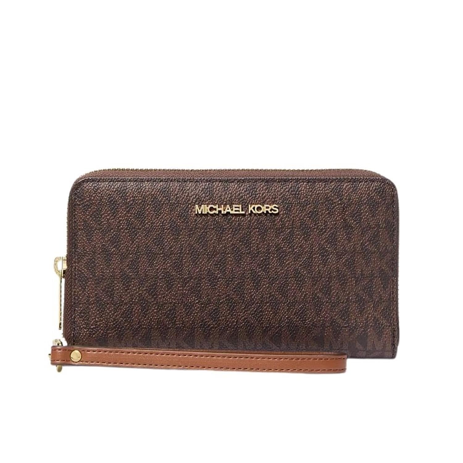 BILLETERA WRISLET MICHAEL KORS PORTA CELULAR - MARRON - 1