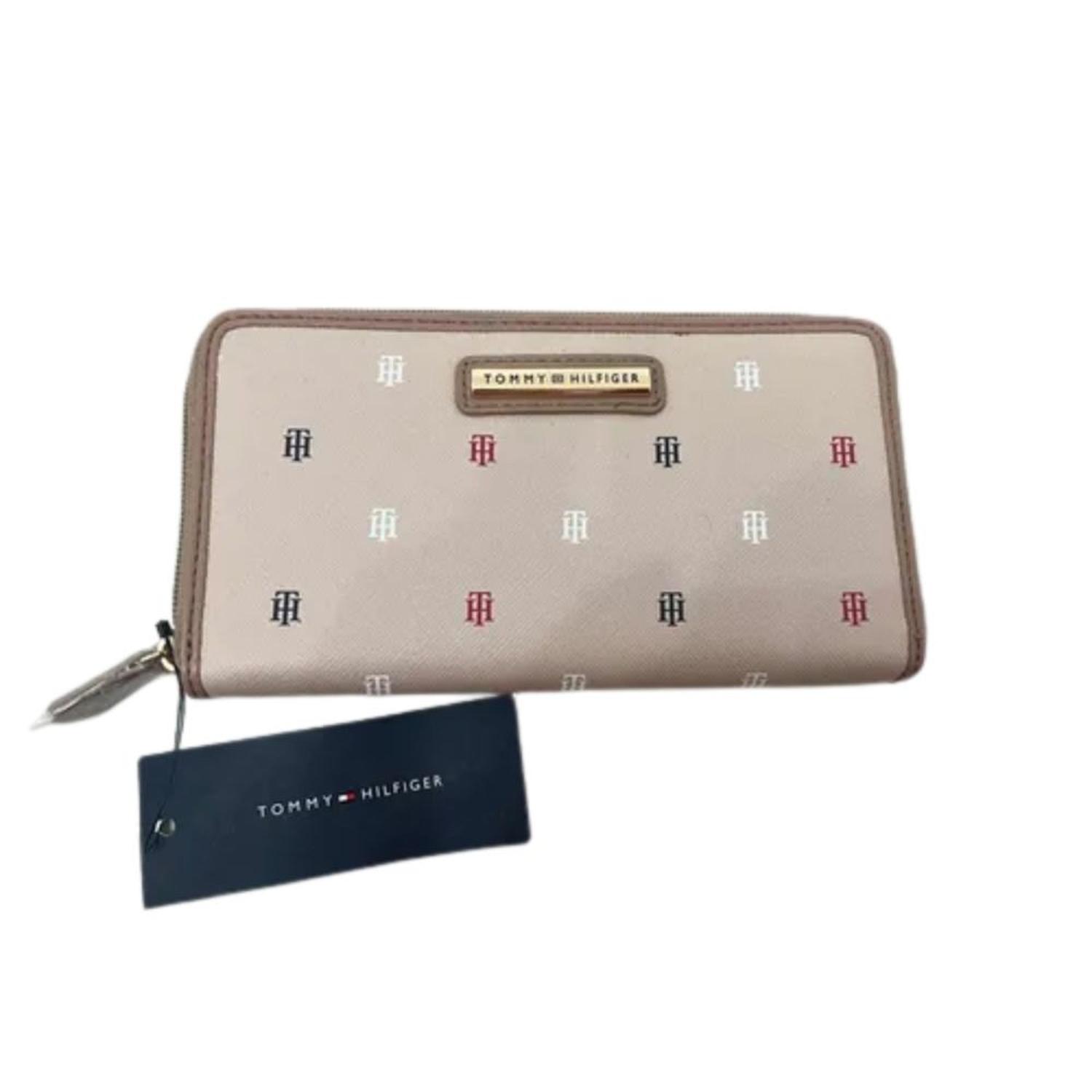 BILLETERA TOMMY HILFIGER ZIP AROUND MONOGRAM - 1