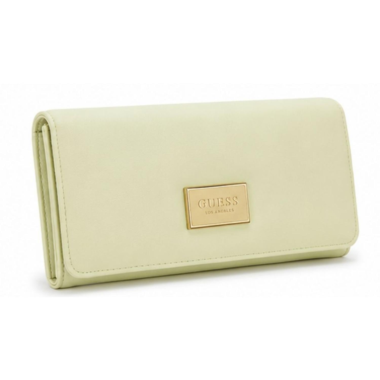 BILLETERA PORTA CELULAR PARA MUJER GUESS ABREE SLG - VERDE - 3