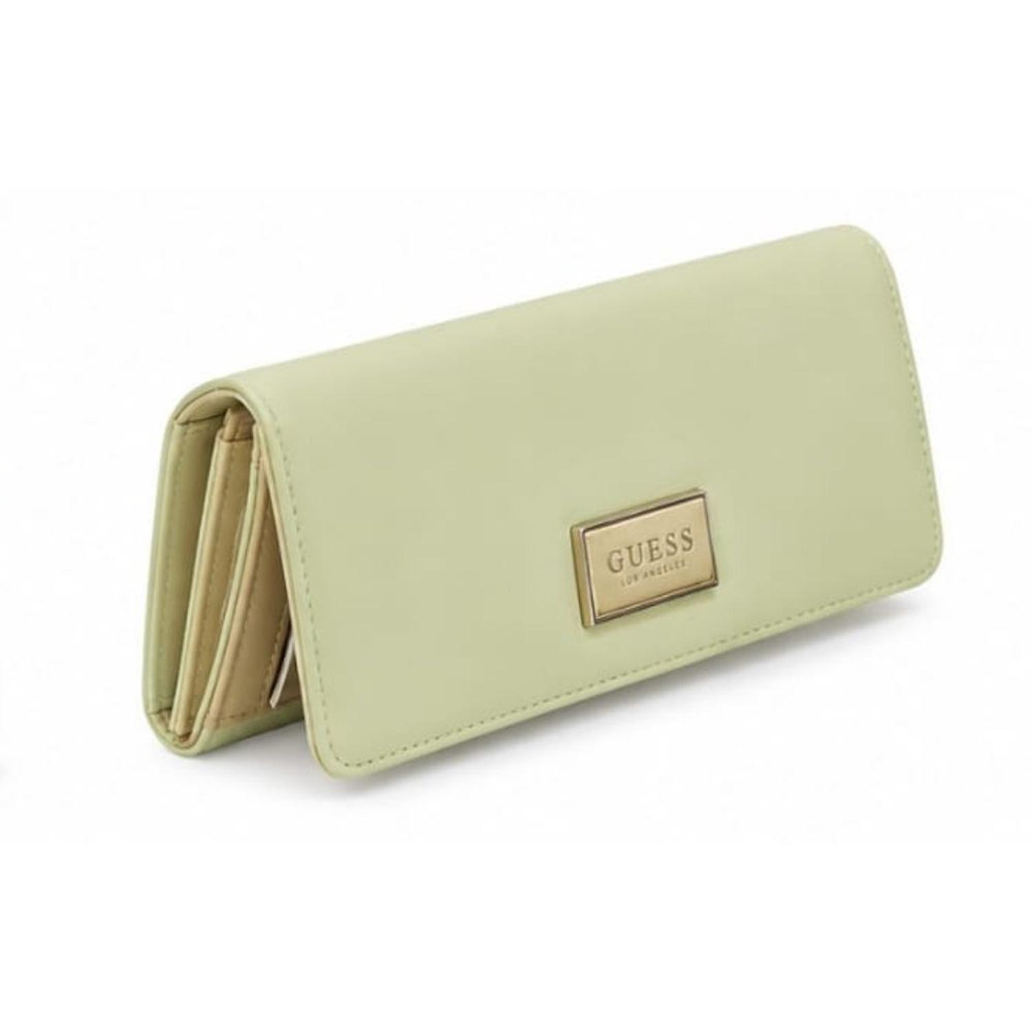 BILLETERA PORTA CELULAR PARA MUJER GUESS ABREE SLG - VERDE - 5
