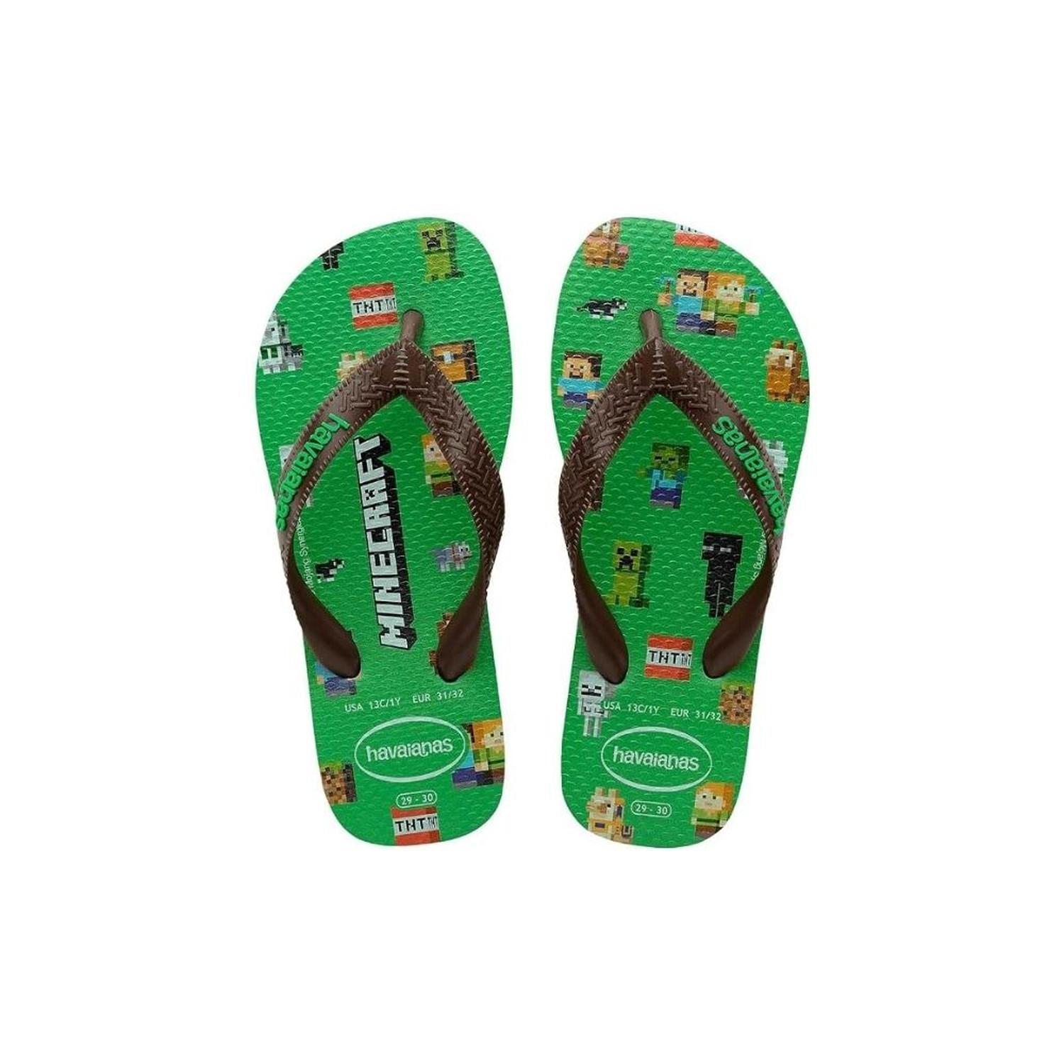 SANDALIAS PARA NINOS HAVAIANAS MINECRAFT - TALLA 25 - 1