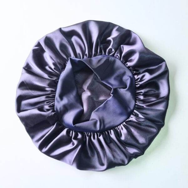 GORRO DE SATÍN ANTIFRIZZ - PARA DORMIR Y CUIDAR DEFINICIÓN NEGRO - 1
