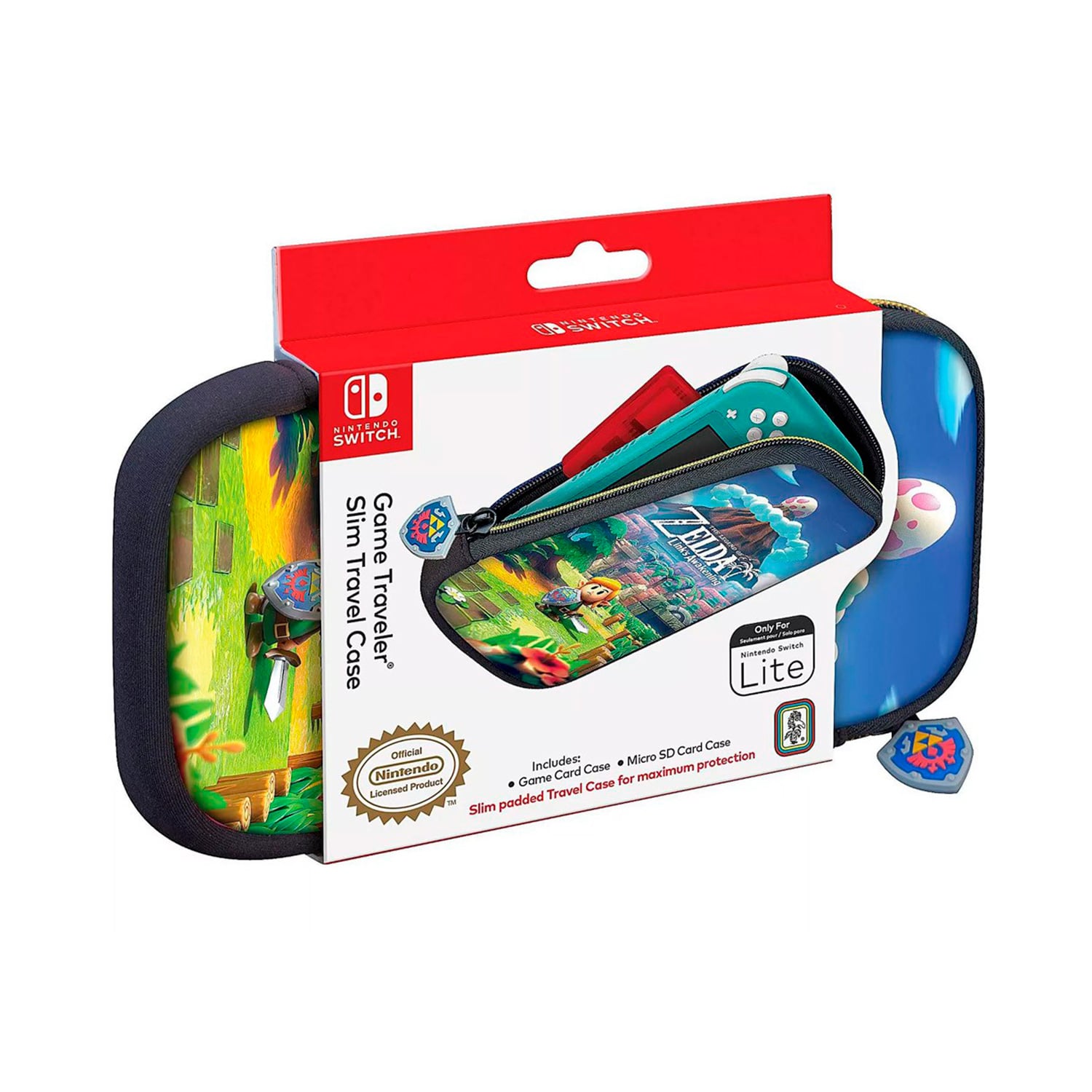 ESTUCHE GAME TRAVEL CASE SLIM NINTENDO SWITCH LINK AWEKING - 1