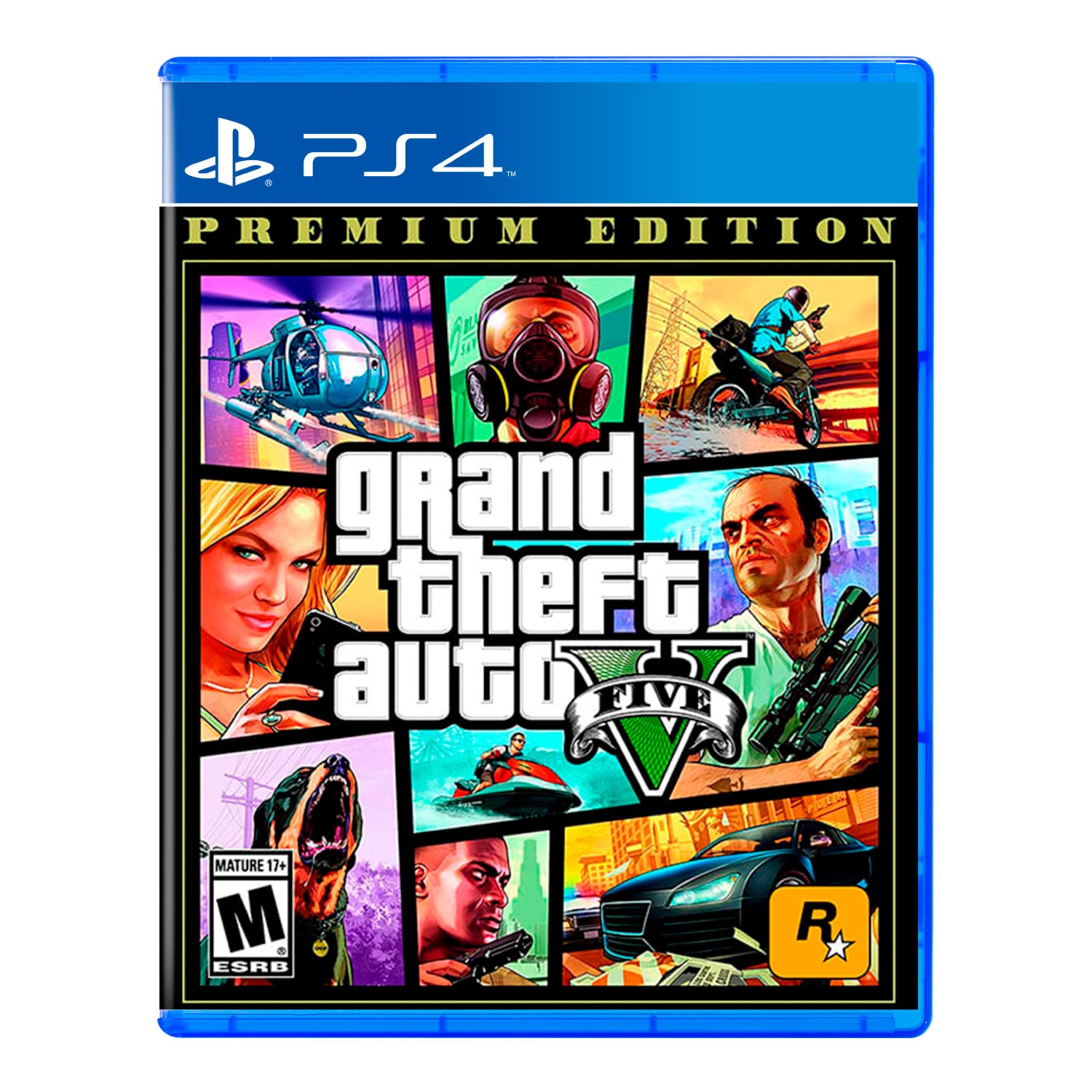 JUEGO PLAYSTATION 4 GRAND THEFT AUTO V PREMIUM LATAM - 1