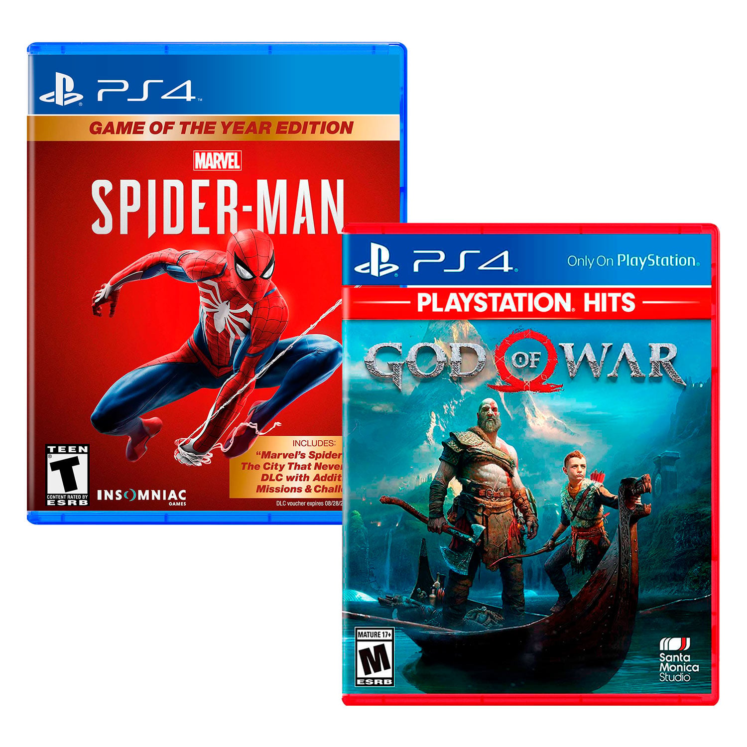 SPIDERMAN GOTY + GOD OF WAR PLAYSTATION 4 - 1