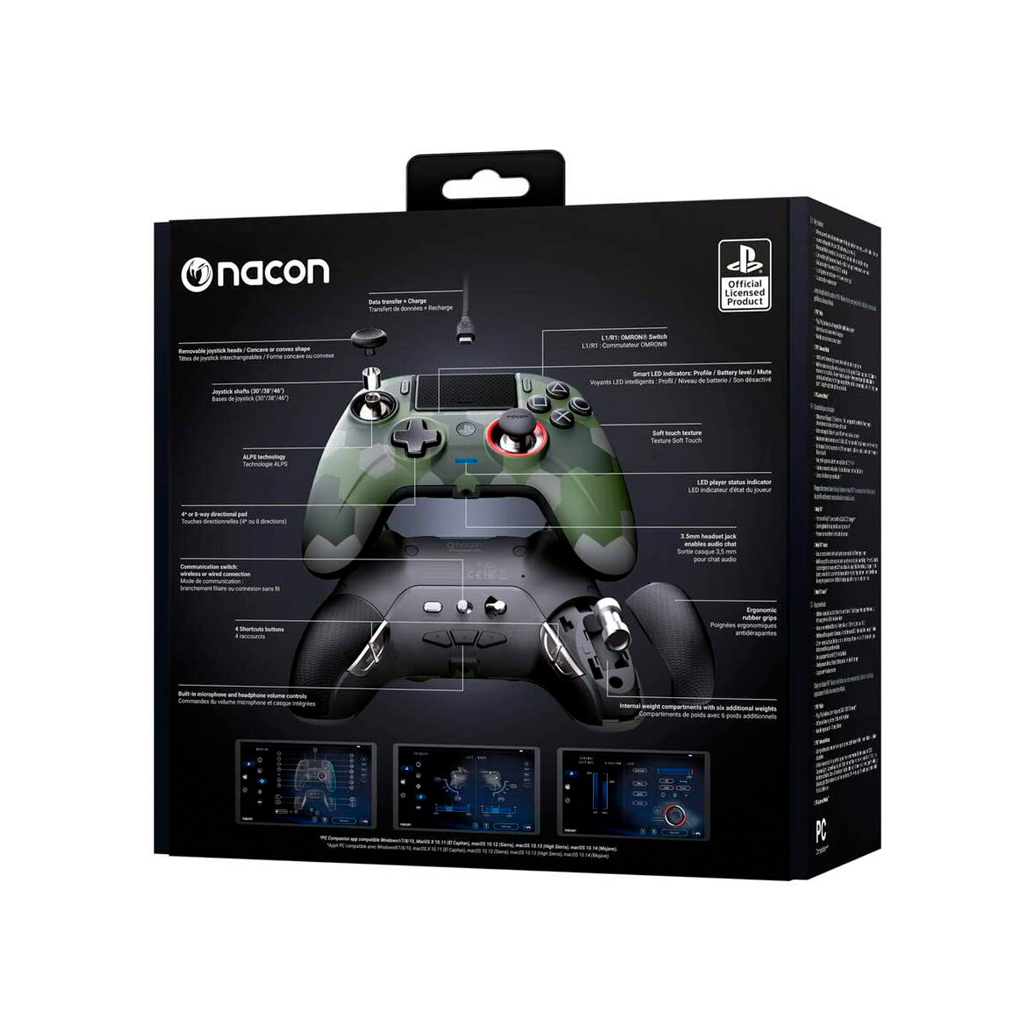 CONTROLADOR NACON PRO CONTROLLER REVOLUTION UNLIMITED VERDE CAMUFLADO PLAYSTATION 4 - 2