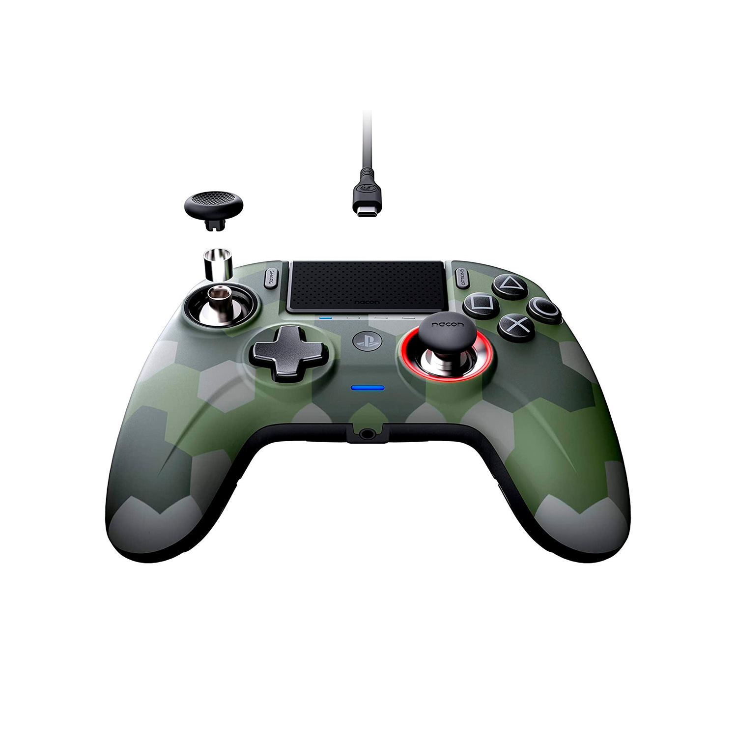 CONTROLADOR NACON PRO CONTROLLER REVOLUTION UNLIMITED VERDE CAMUFLADO PLAYSTATION 4 - 6