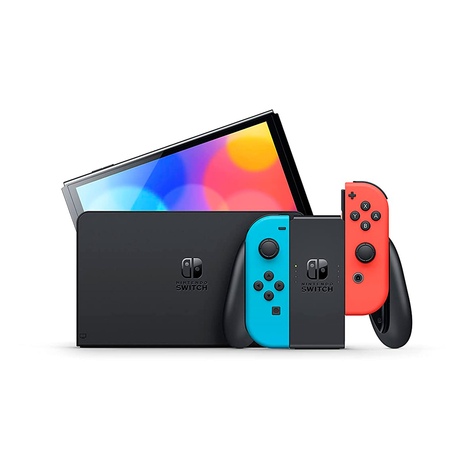 CONSOLA NINTENDO SWITCH MODELO OLED NEON + LUIGIS MANSION 3 - 2