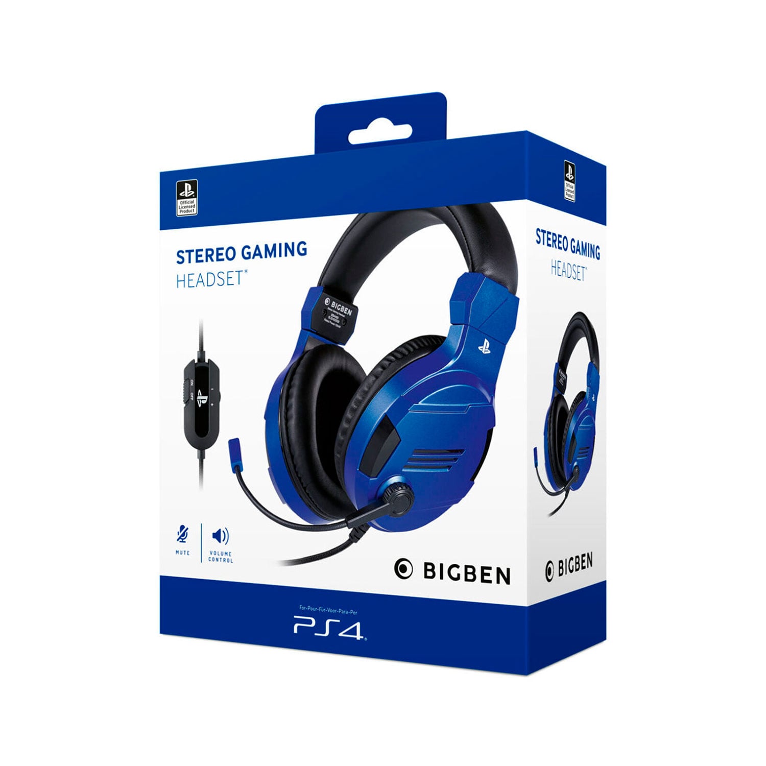 AUDIFONO PS4 BIGBEN STEREO GAMING HEADSET V3 AZUL - 1