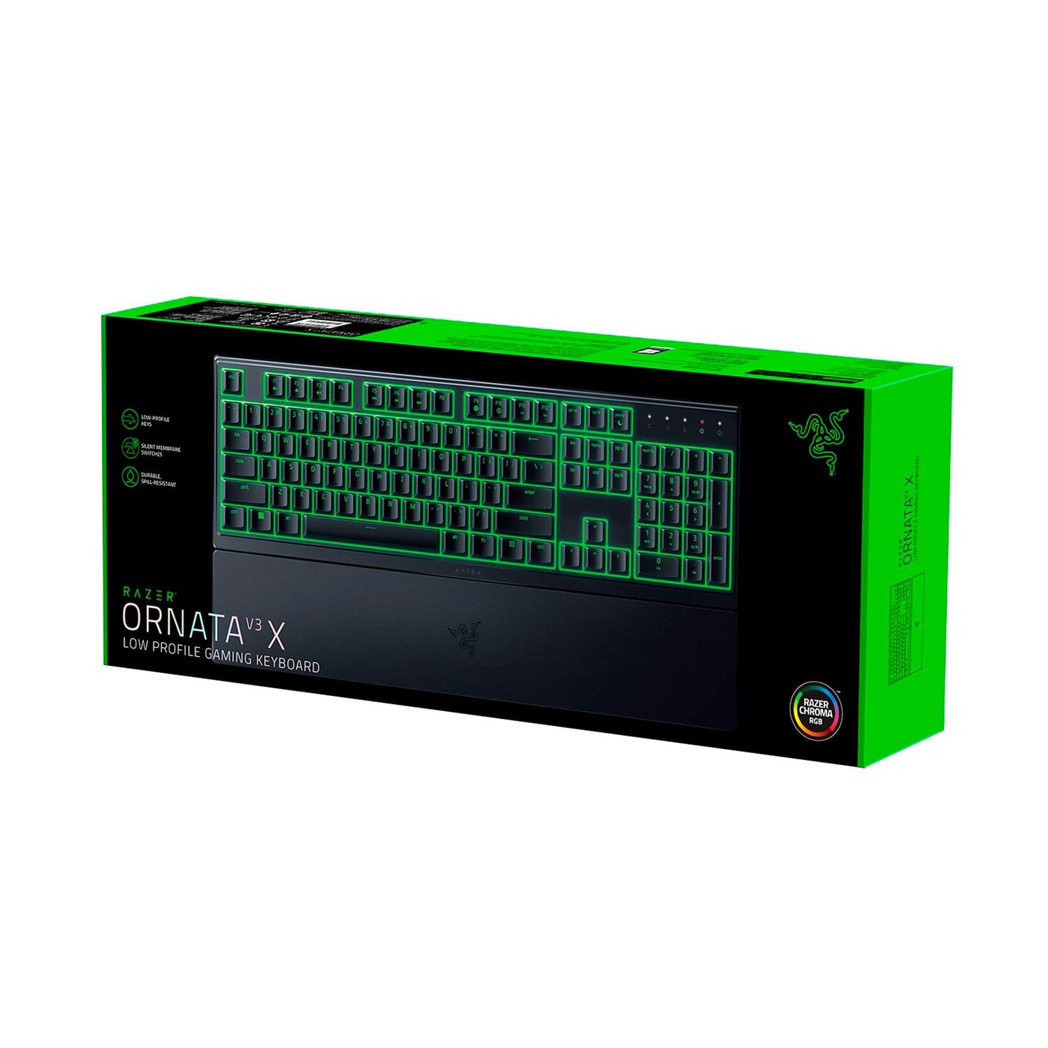 TECLADO GAMER RAZER ORNATA V3 X MEMBRANE SP LOW PROFILE CHROMA MODEL - 1