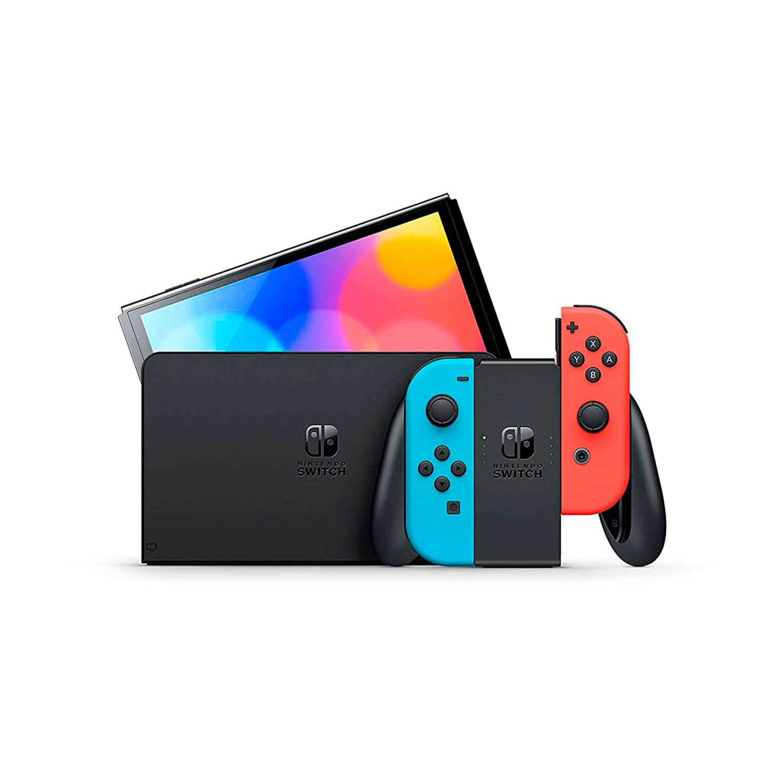 CONSOLA NINTENDO SWITCH MODELO OLED NEON + ZELDA TEARS OF THE KINGDOM + CRASH TEAM RACING + MARIO PARTY SUPERSTAR - 2