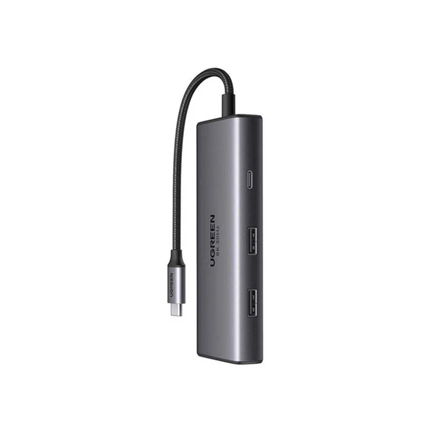 HUB UGREEN REVODOK 206 USB-C 6 IN 1 MULTIFUNCTION ADAPTER100W CM498 GREY - 1