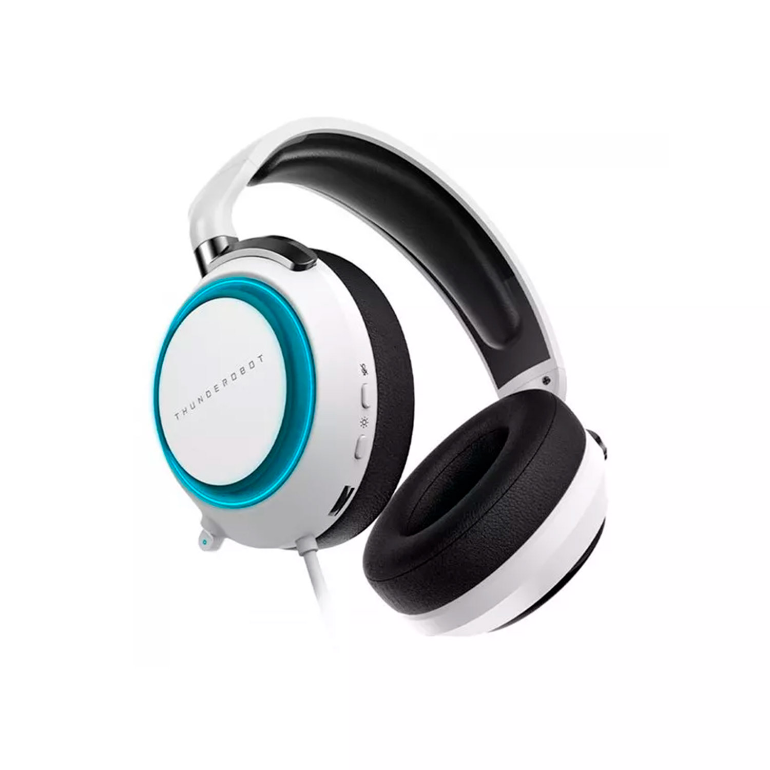 AUDIFONO GAMER THUNDEROBOT HG503 PRO CABLEADO 7.1 VIRTUAL RGB BLANCO - 3