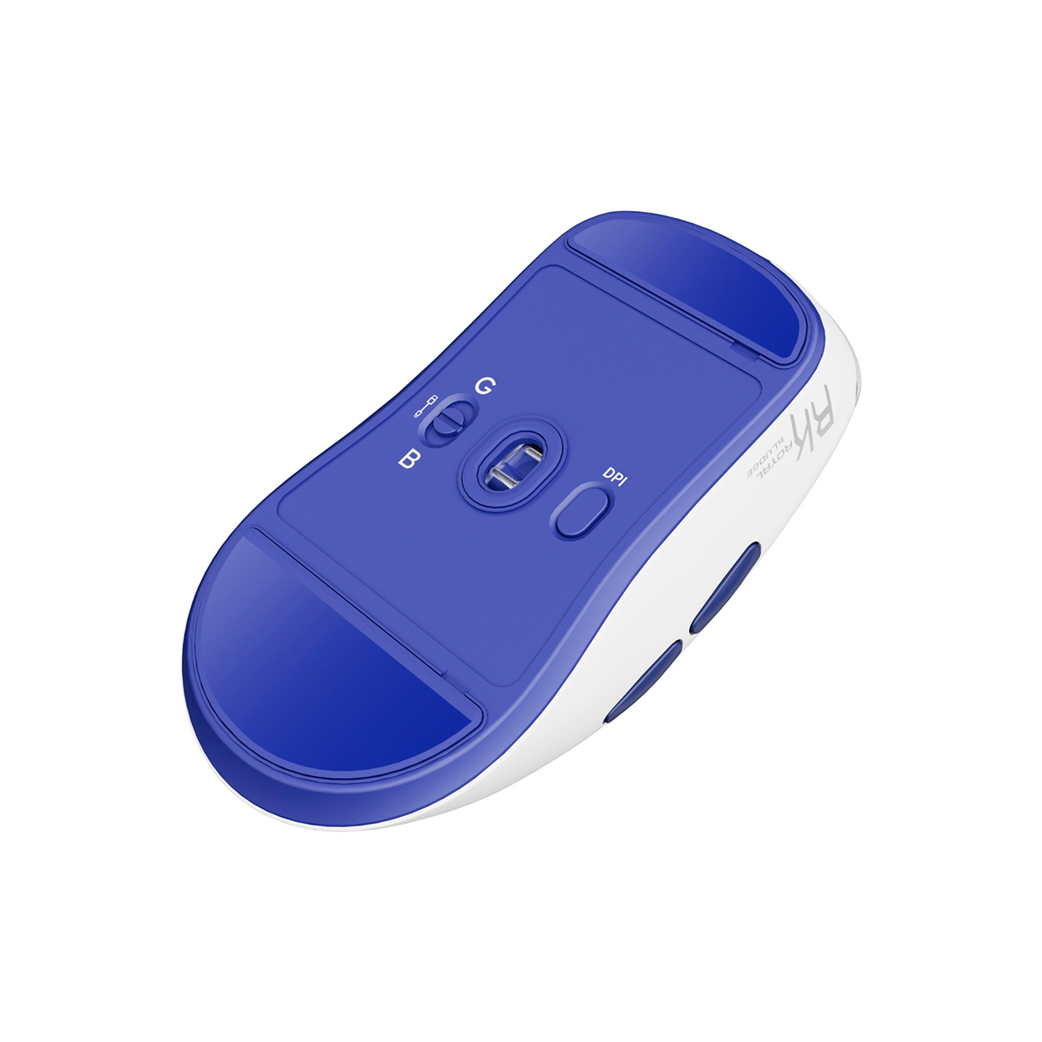 MOUSE GAMER ROYAL KLUDGE M30-PAW 12000 DPI WIRELESS BT WHITE BLUE - 5