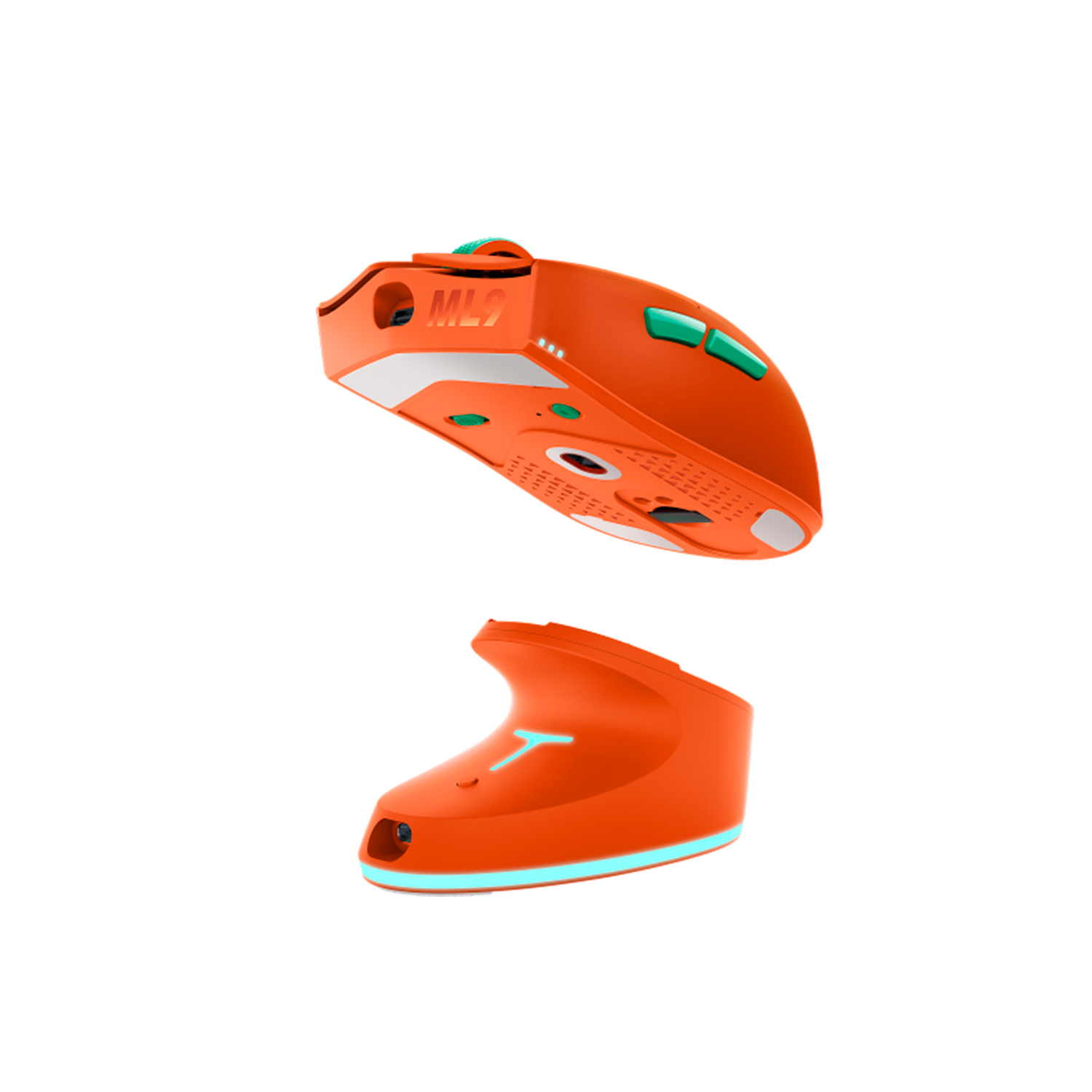 MOUSE GAMER THUNDEROBOT ML903 MINI INALAMBRICO BT/NEARLINK 30K DPI NARANJA - 4