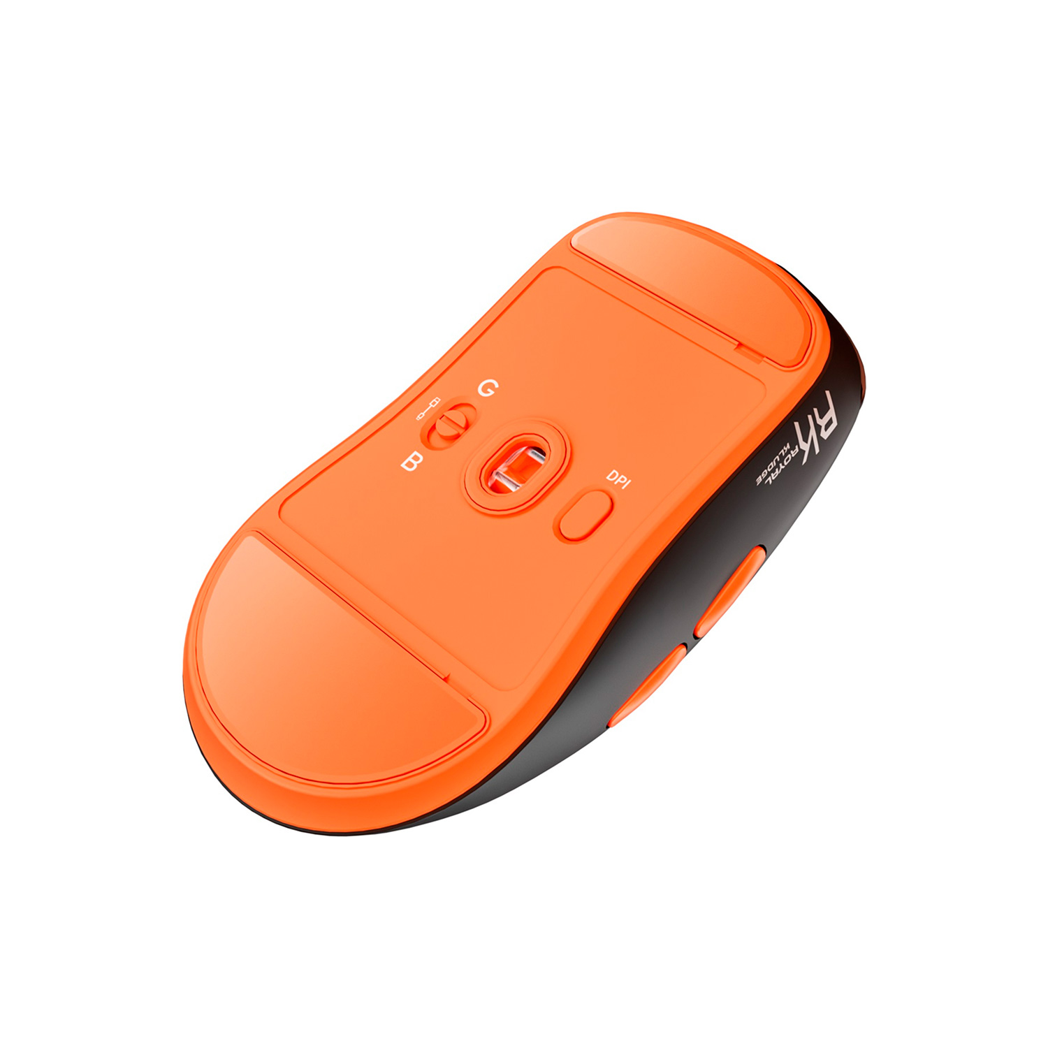 MOUSE GAMER ROYAL KLUDGE M30-PAW 12000 DPI WIRELESS BT BLACK ORANGE - 5