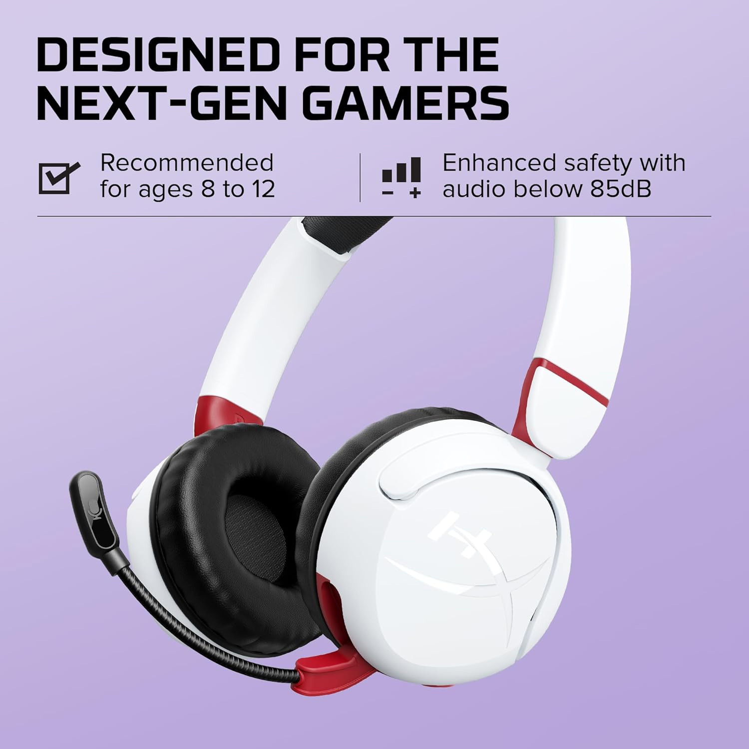 AUDIFONOS INALAMBRICOS HYPER X BLUETOOTH MINI KIDS CMI002 BLANCO - 2