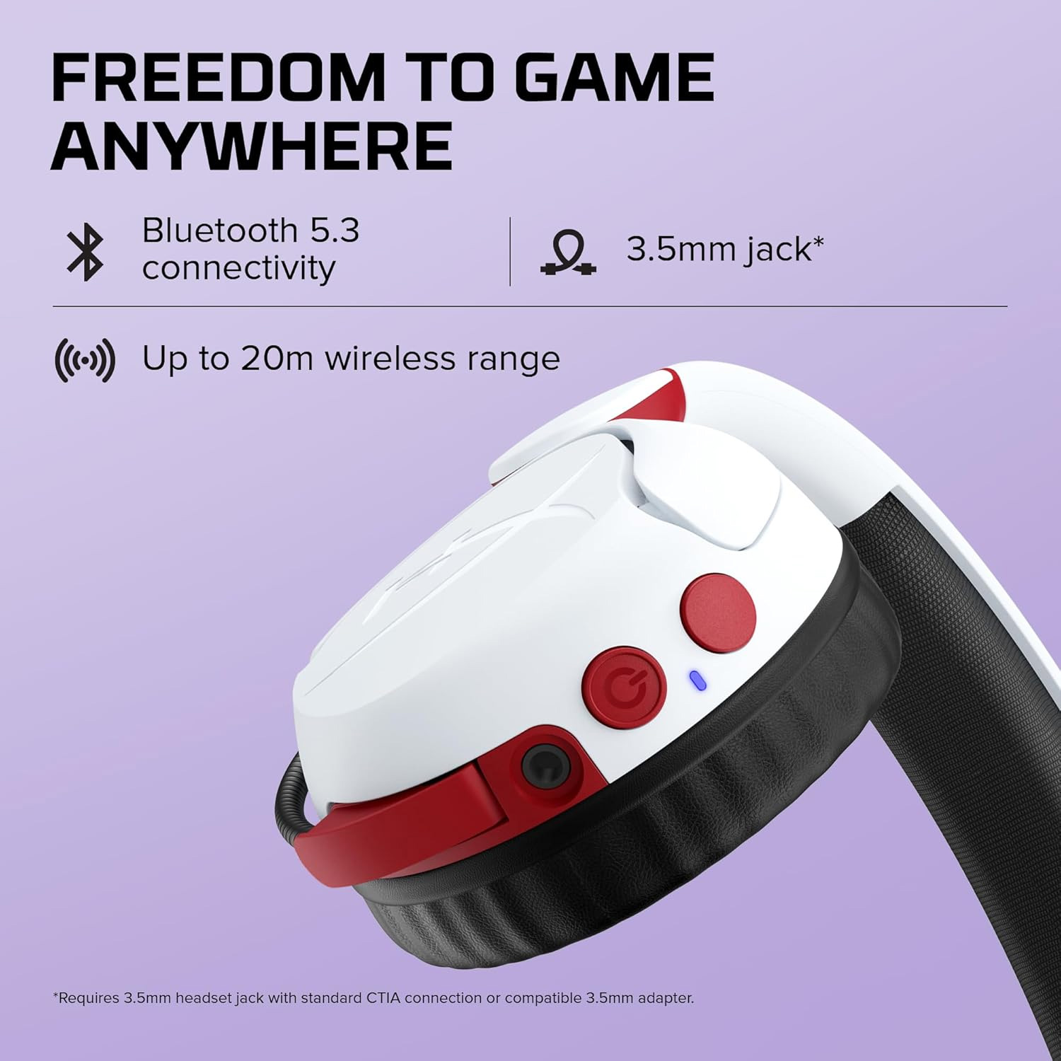 AUDIFONOS INALAMBRICOS HYPER X BLUETOOTH MINI KIDS CMI002 BLANCO - 3