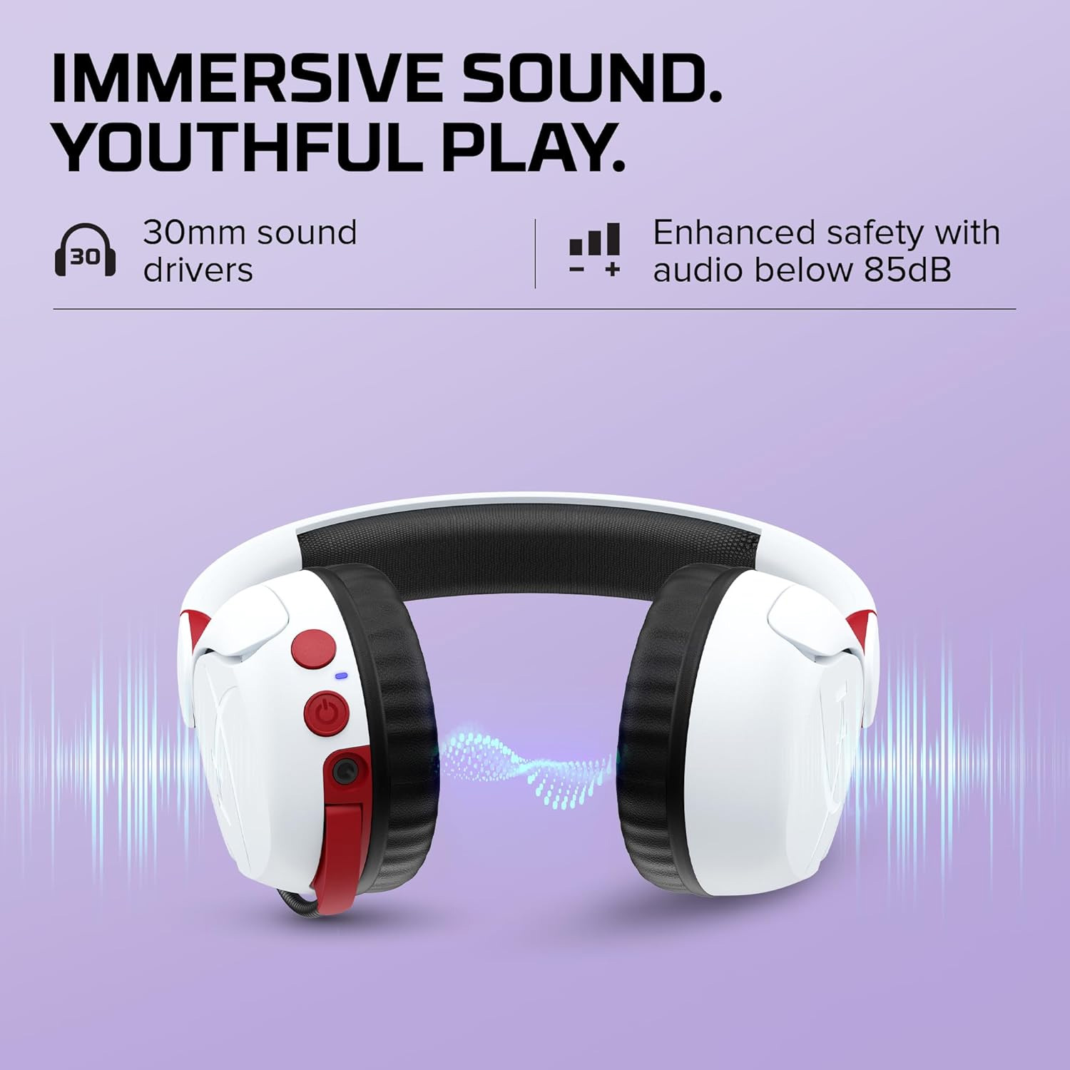 AUDIFONOS INALAMBRICOS HYPER X BLUETOOTH MINI KIDS CMI002 BLANCO - 4