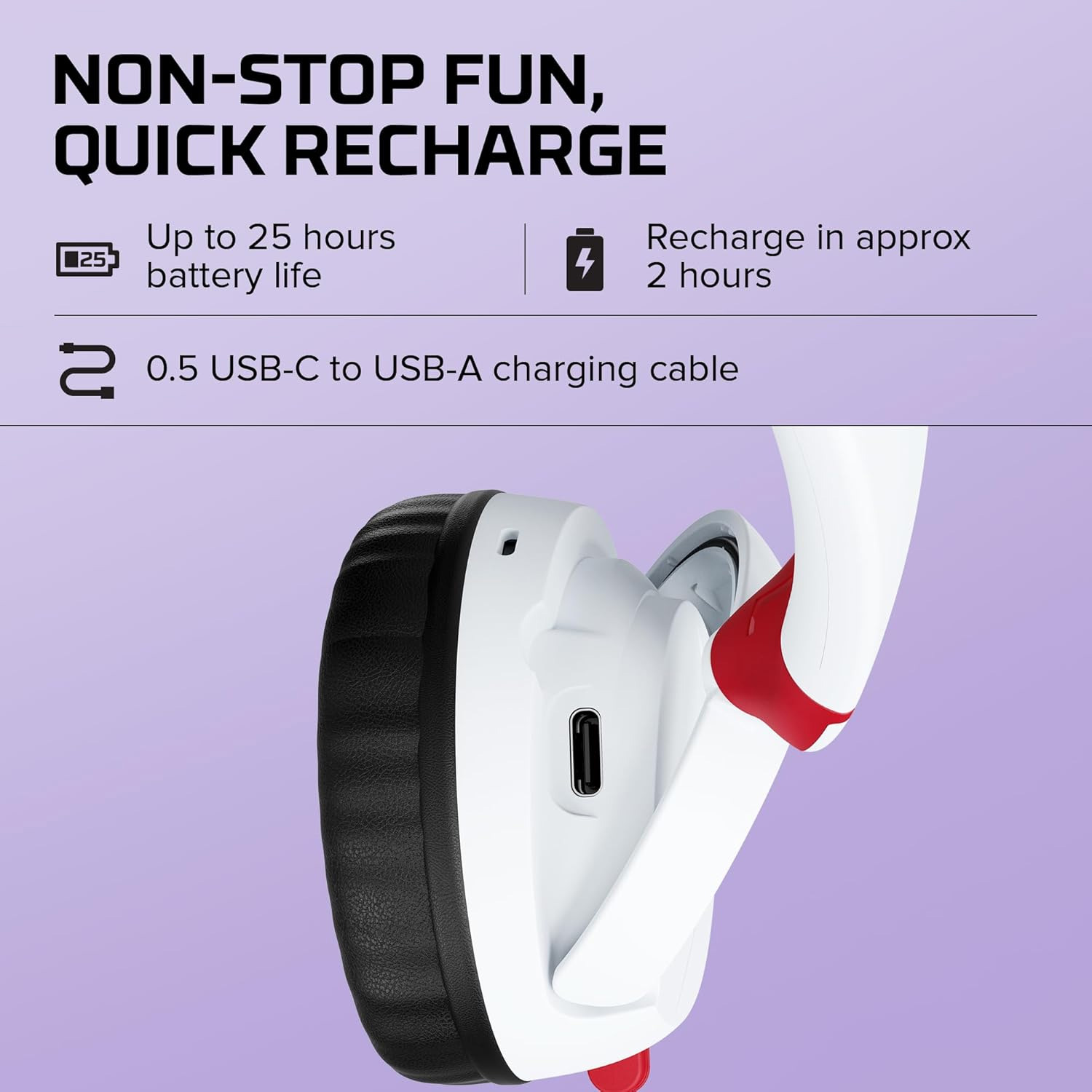 AUDIFONOS INALAMBRICOS HYPER X BLUETOOTH MINI KIDS CMI002 BLANCO - 6