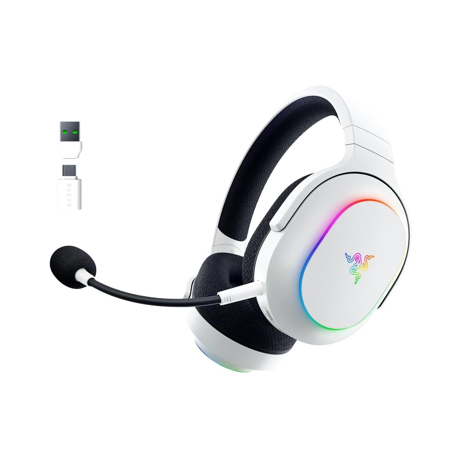 AUDIFONOS GAMER RAZER BARRACUDA X 70H SMARTSWITCH BLUETOOTH CHROMA RGB BLANCO - 1