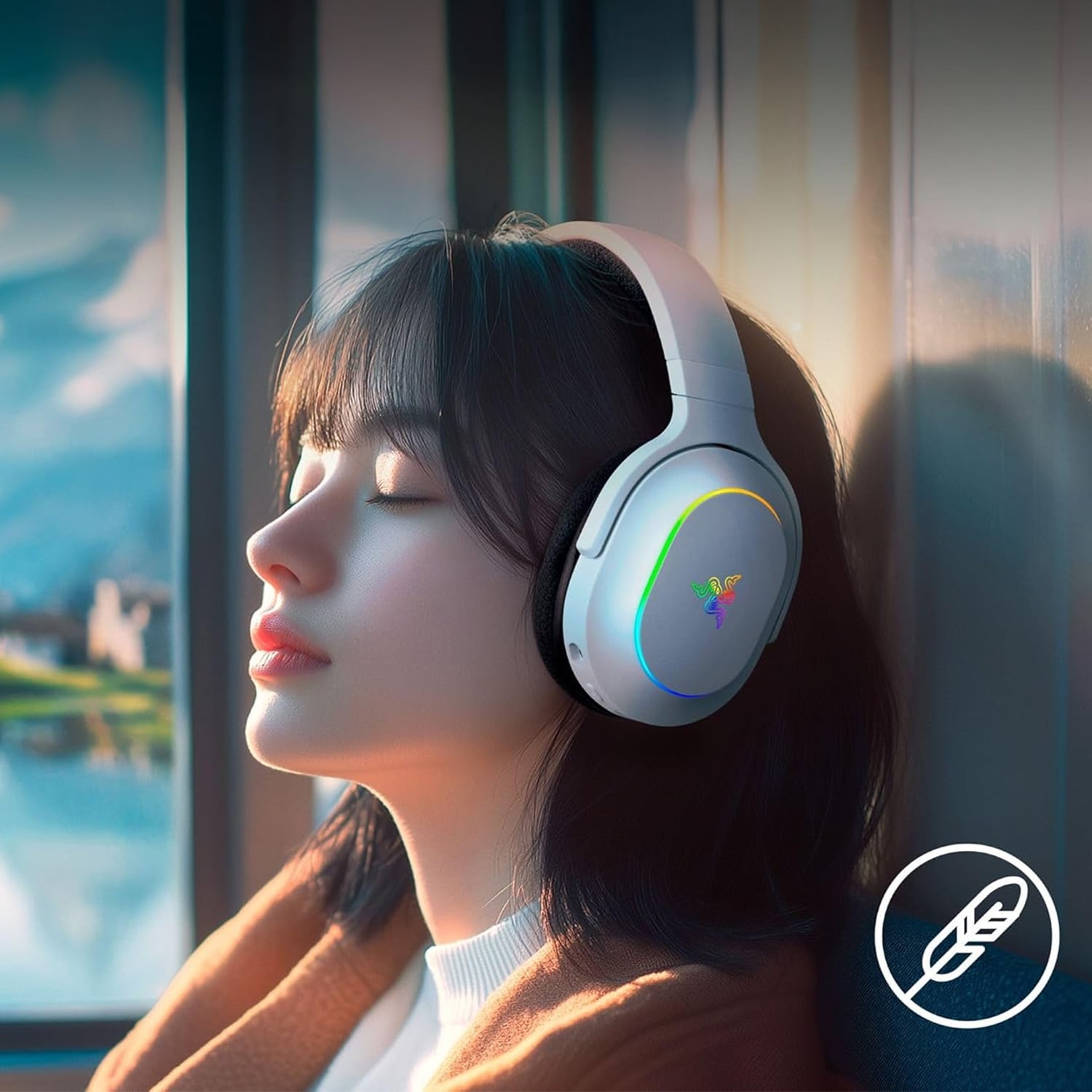 AUDIFONOS GAMER RAZER BARRACUDA X 70H SMARTSWITCH BLUETOOTH CHROMA RGB BLANCO - 4