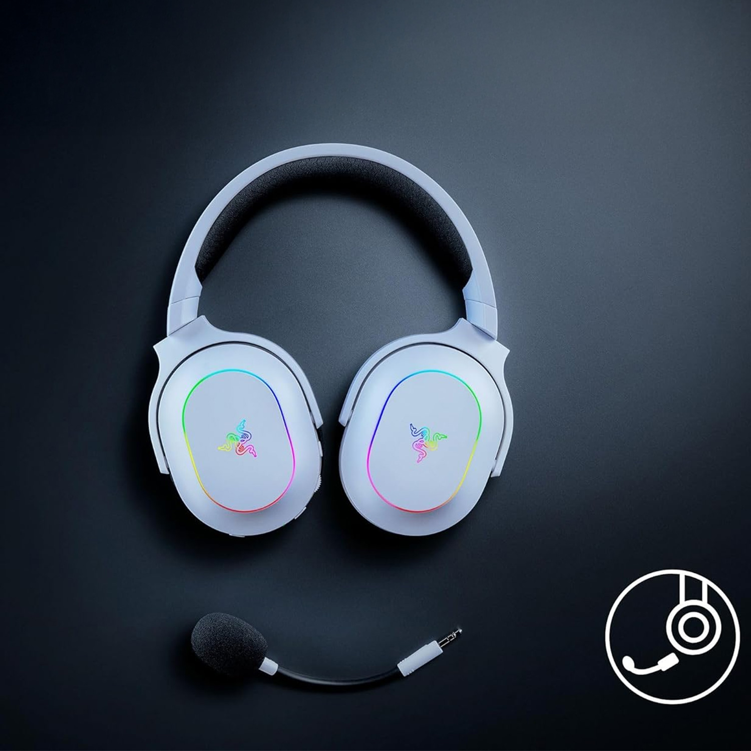 AUDIFONOS GAMER RAZER BARRACUDA X 70H SMARTSWITCH BLUETOOTH CHROMA RGB BLANCO - 5