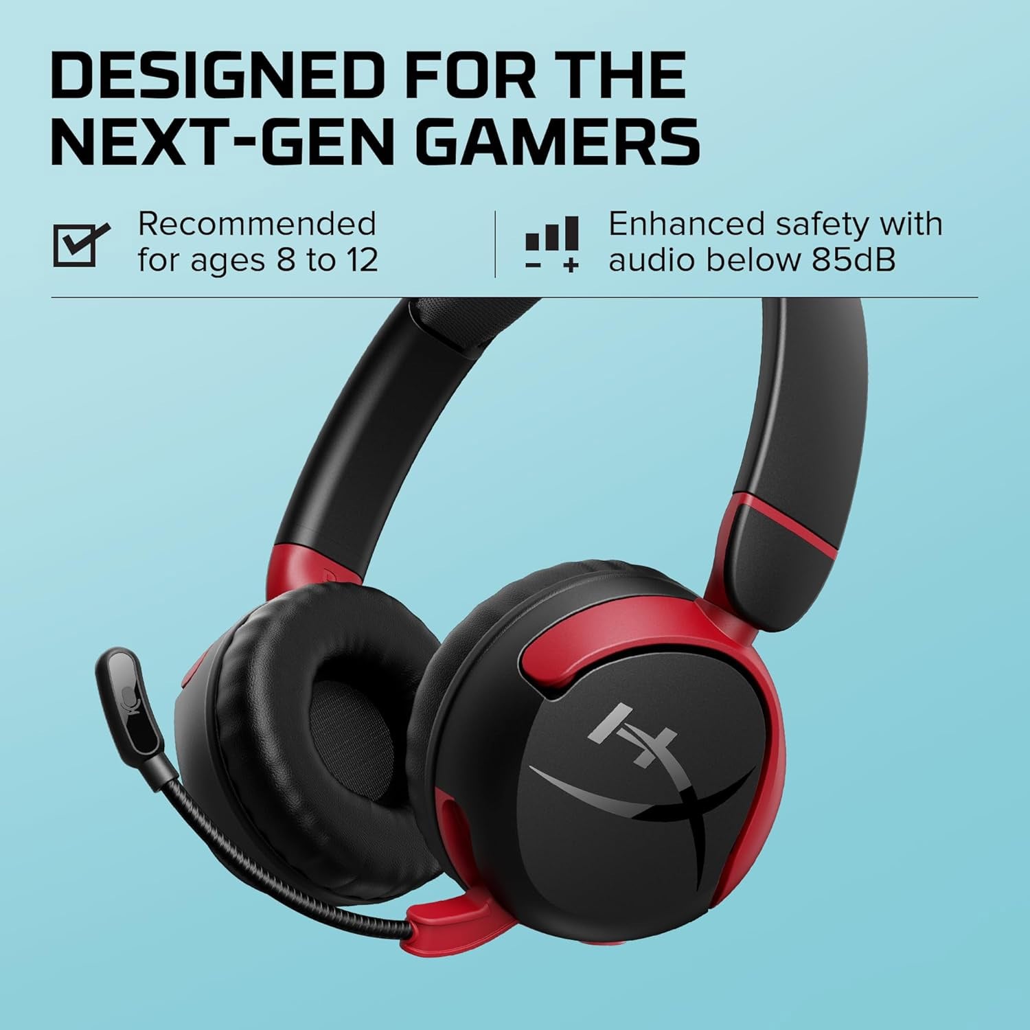 AUDIFONOS INALAMBRICOS HYPER X BLUETOOTH MINI KIDS CMI002 NEGRO - 2