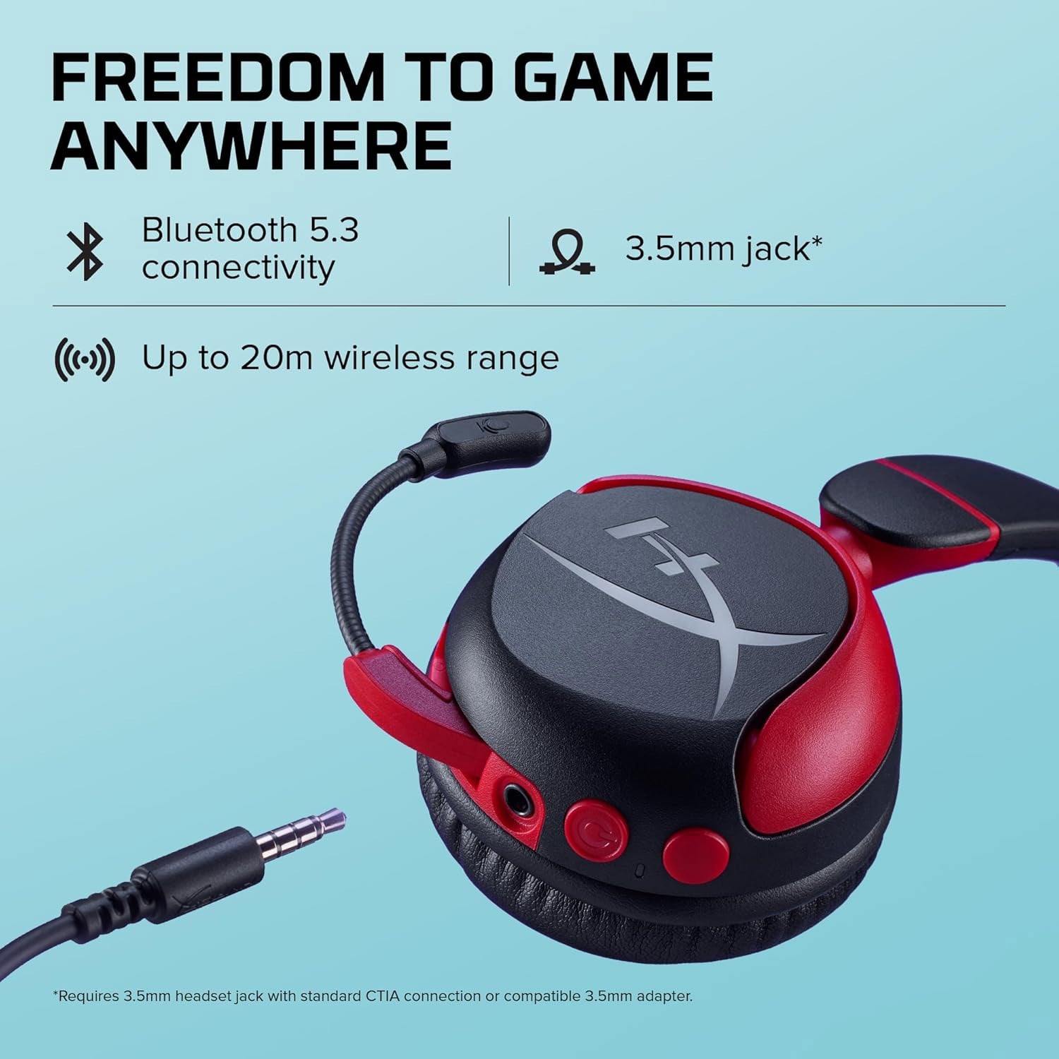 AUDIFONOS INALAMBRICOS HYPER X BLUETOOTH MINI KIDS CMI002 NEGRO - 3