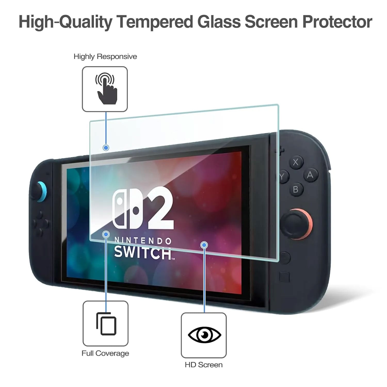 MICA DE VIDRIO PARA NINTENDO SWITCH 2 - 3