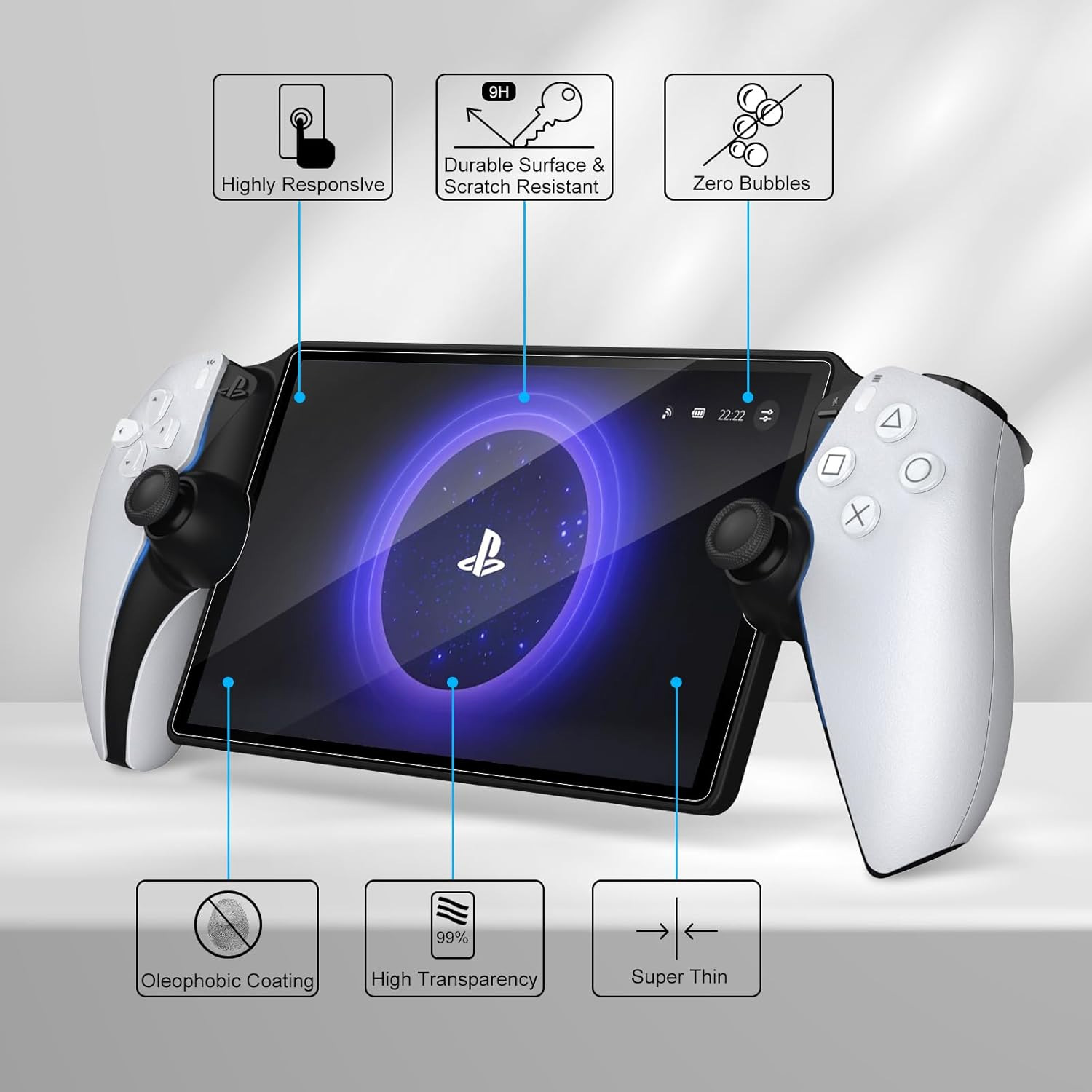 MICA DE VIDRIO PARA PLAYSTATION PORTAL - 6