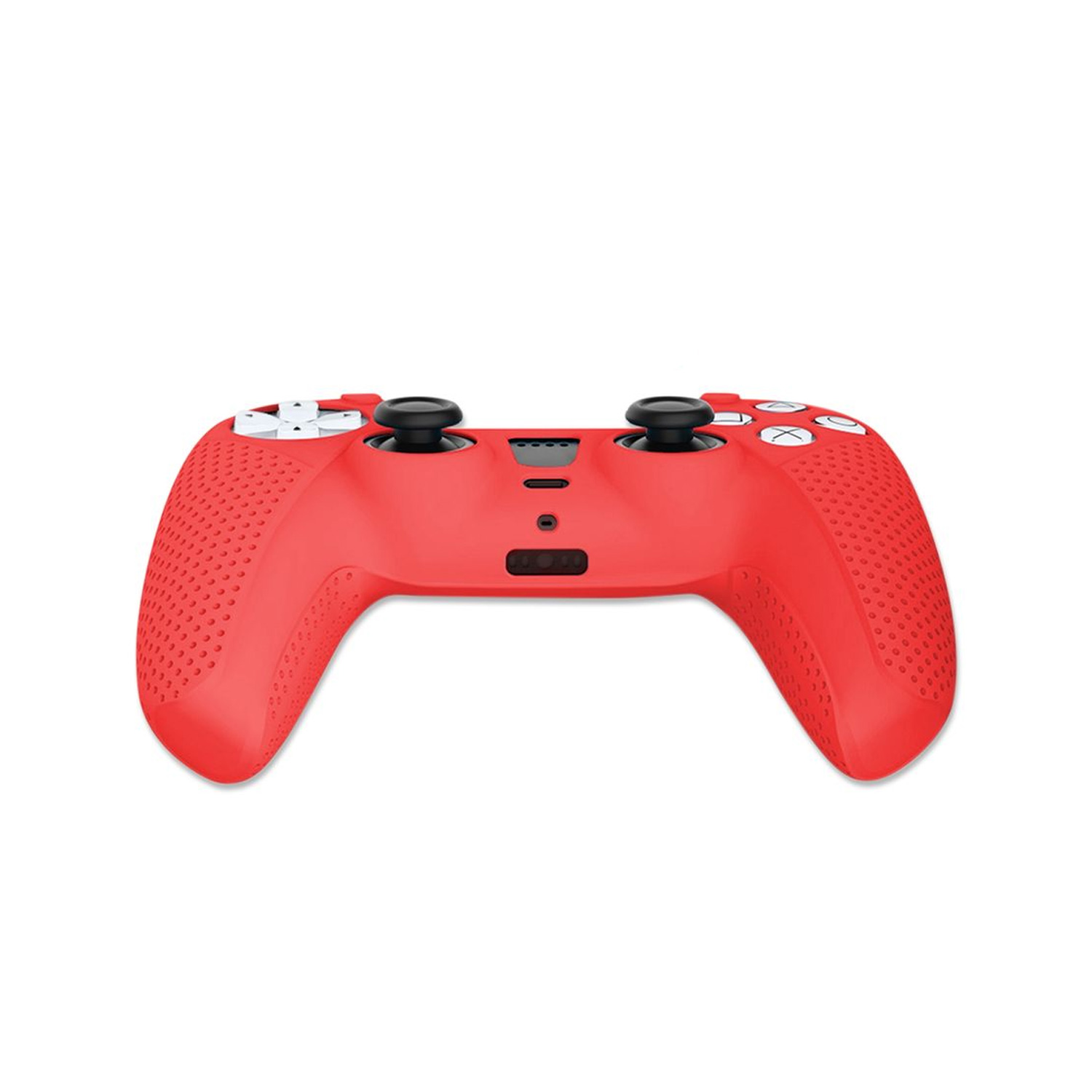 PROTECTOR DE SILICONA PARA MANDO PS5 DUALSENSE AKSW-181 BLANCO-ROJO - 4