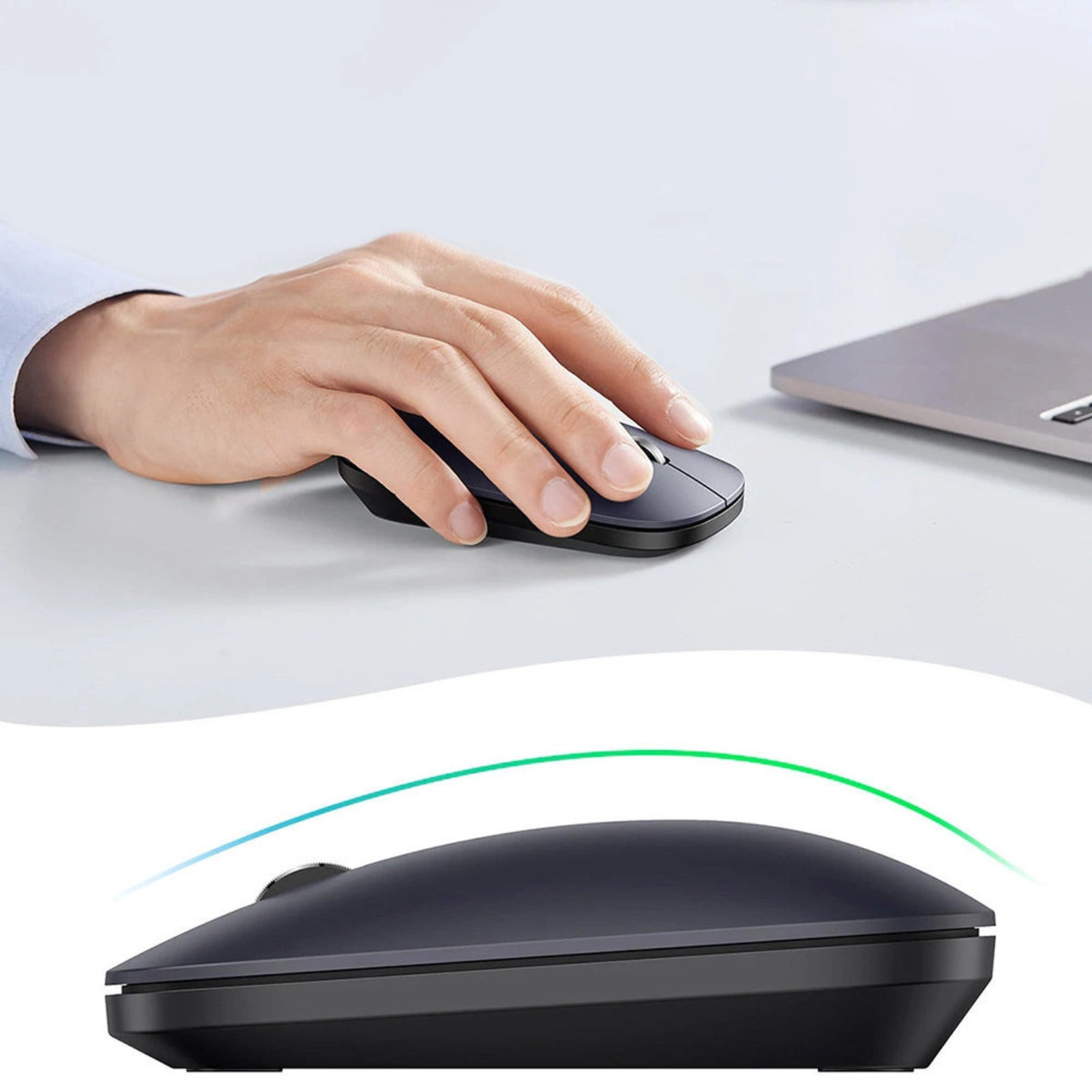 MOUSE INALAMBRICO UGREEN SILENT 2.4GHZ 4000 DPI 90372 NEGRO - 4
