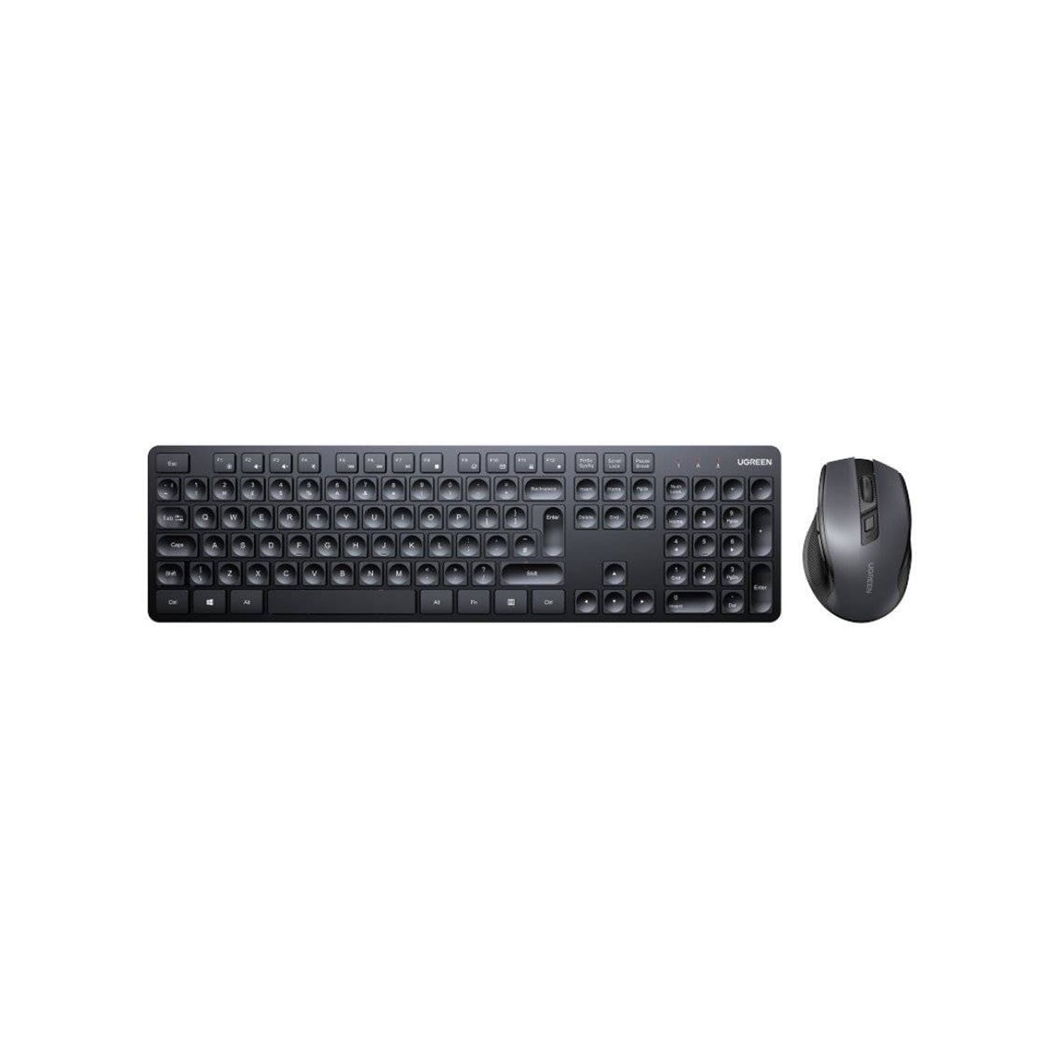COMBO TECLADO Y MOUSE UGREEN INALAMBRICO 2.4GHZ US MK006-35740 NEGRO - 3