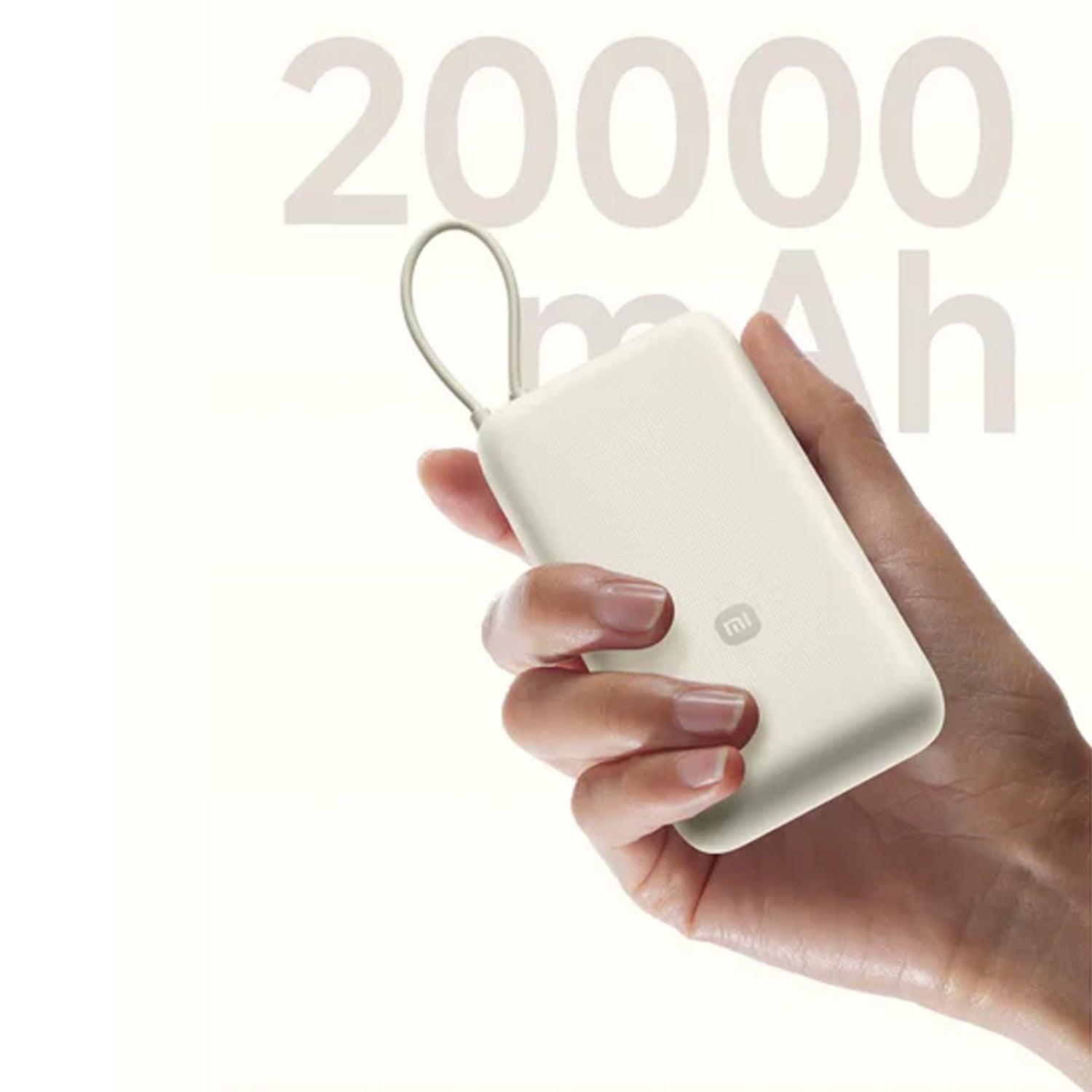 POWERBANK XIAOMI 20000MAH USB-C 33W CABLE INTEGRADO PB2030MI BLANCO - 5