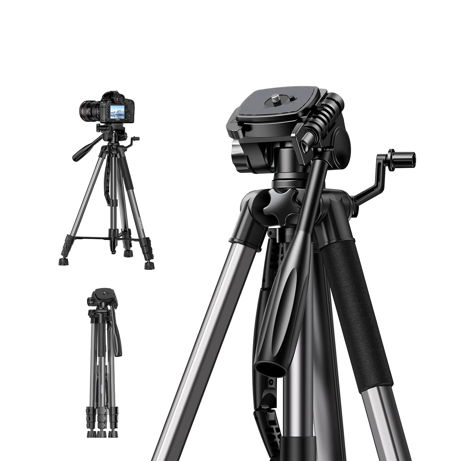 TRIPODE PROFESIONAL UGREEN PARA TELEFONO Y CAMARA NIKON LP661 15187 NEGRO - 1