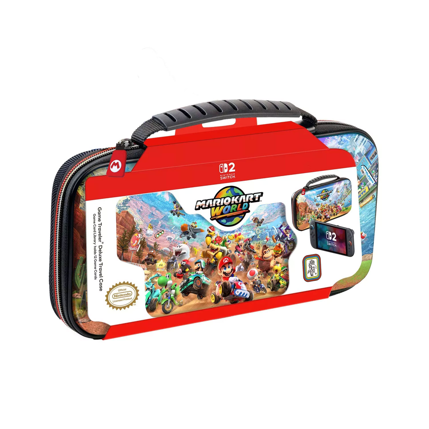 ESTUCHE GAME TRAVELER DELUXE CASE MARIO KART WORLD NINTENDO SWITCH 2 NS212MKW - 1