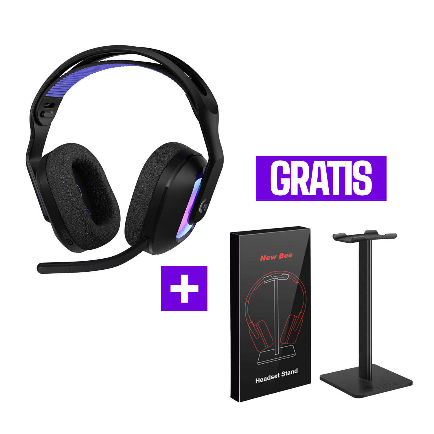 AUDIFONO GAMER CON MICROFONO LOGITECH G522 LIGHTSPEED BLACK - 1